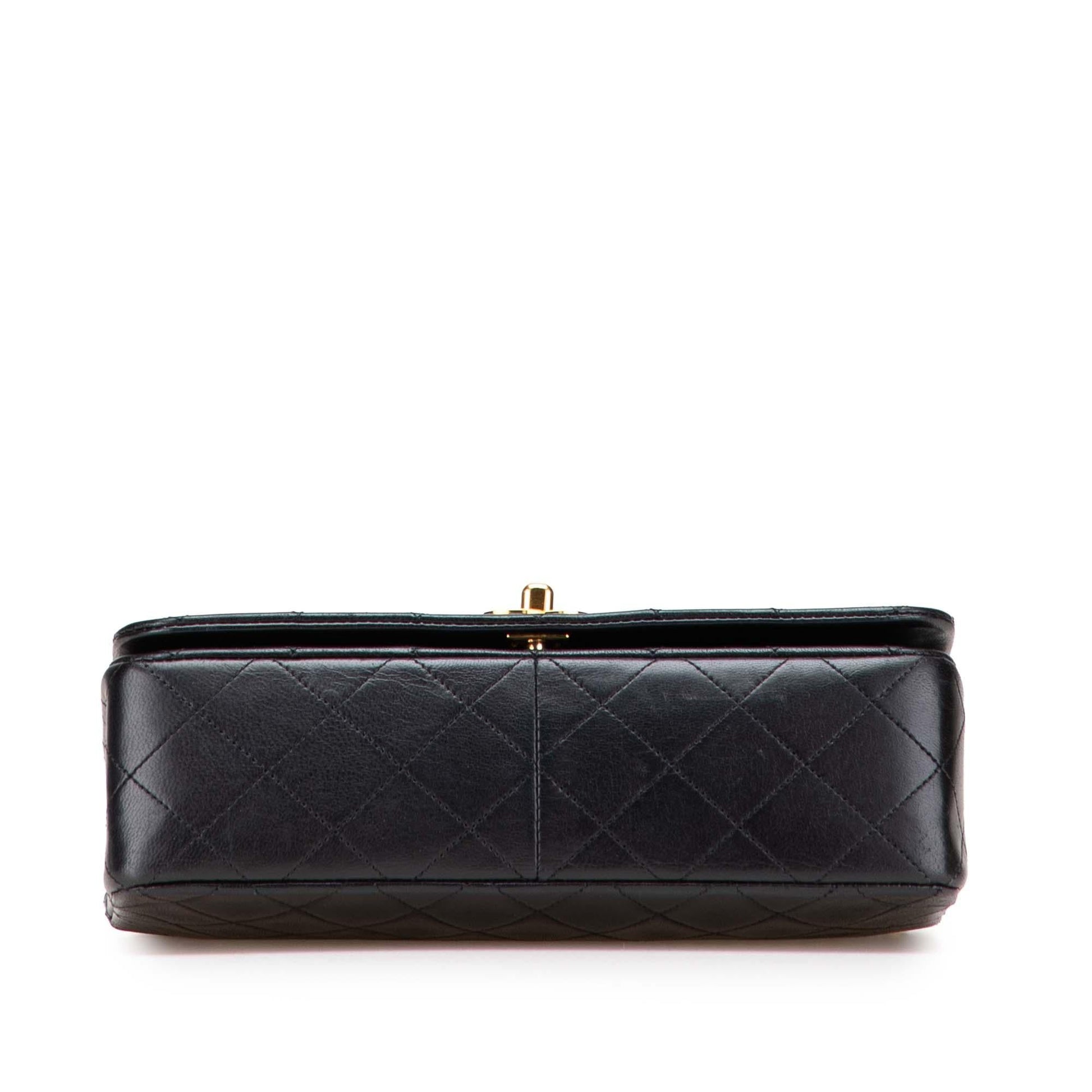 Chanel Quilted Lambskin Full Flap Handbag