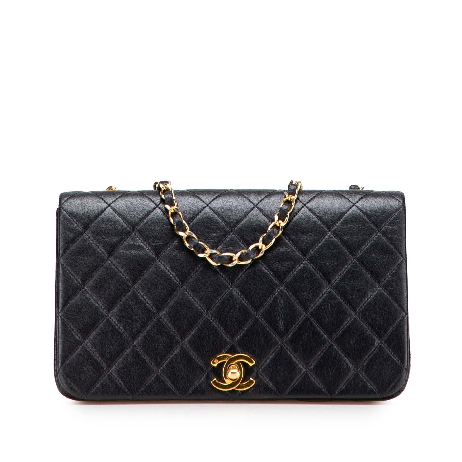 Chanel Quilted Lambskin Full Flap Handbag