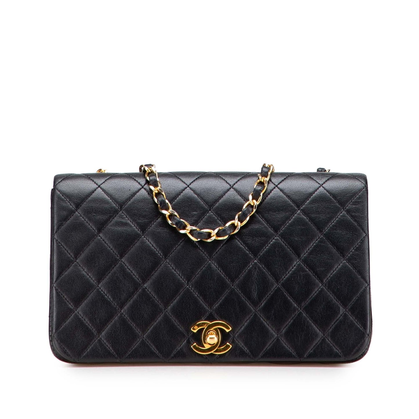 Chanel Quilted Lambskin Full Flap Handbag Flap 1