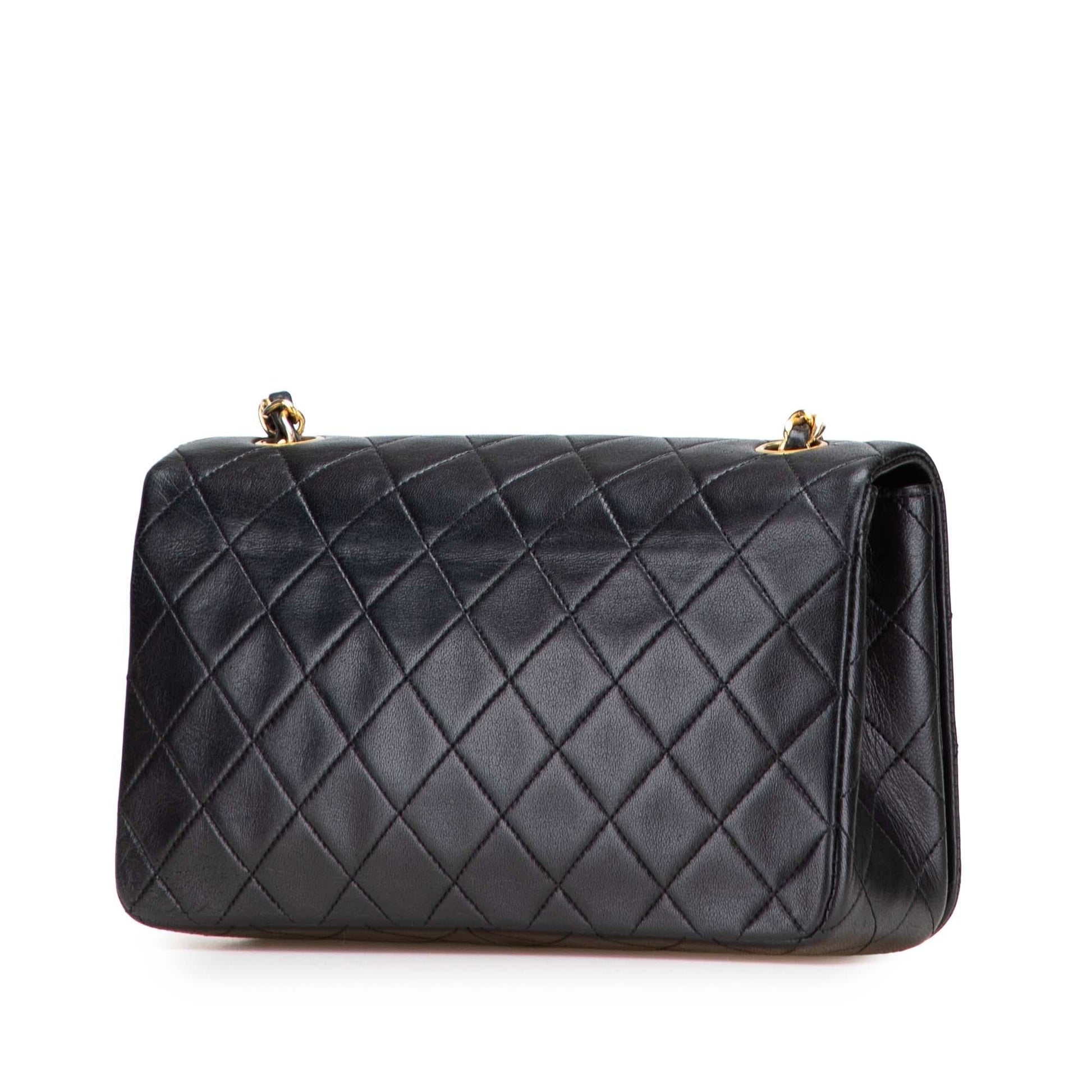 Chanel Quilted Lambskin Full Flap Handbag Flap 1