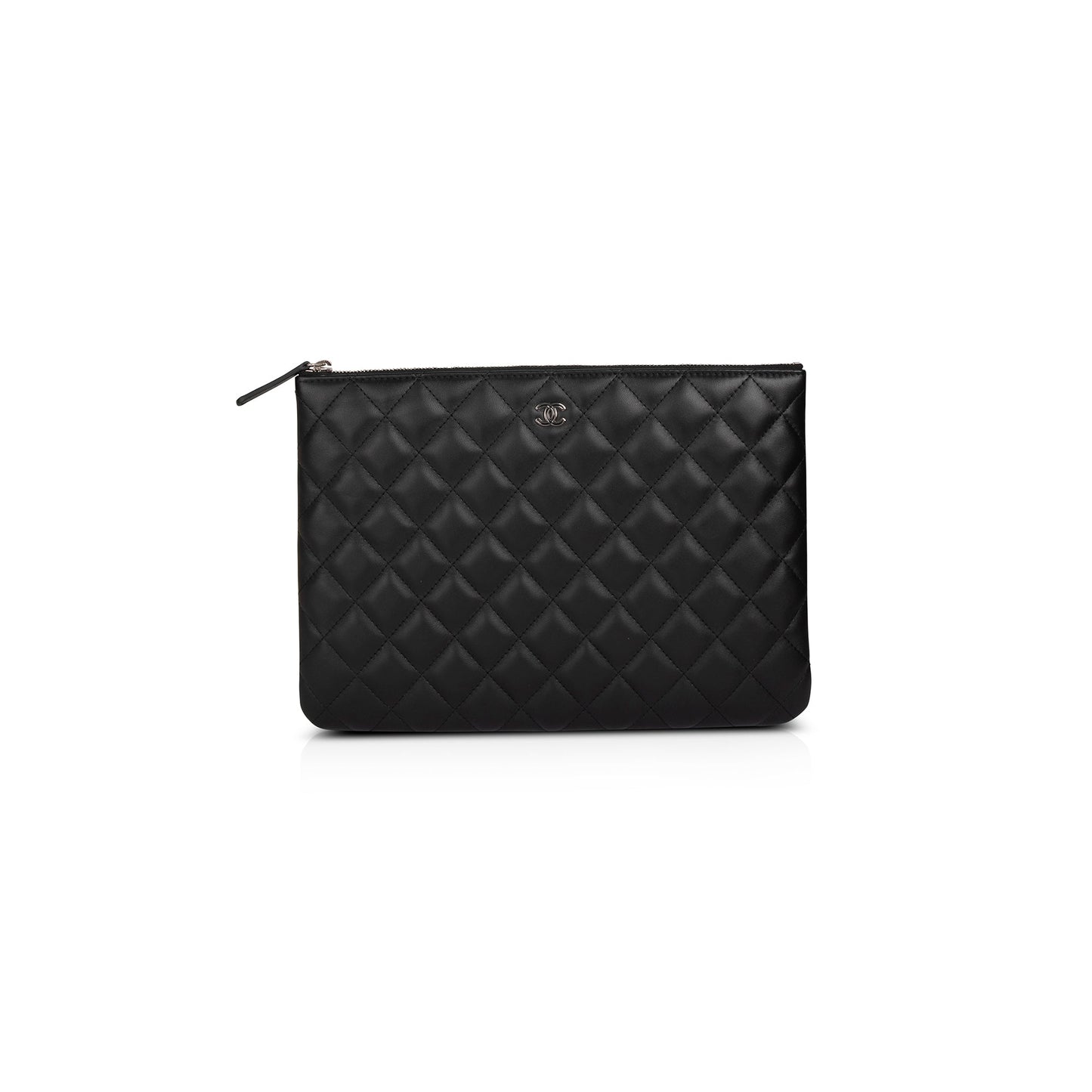 Chanel Quilted O Lambskin Travel Bag