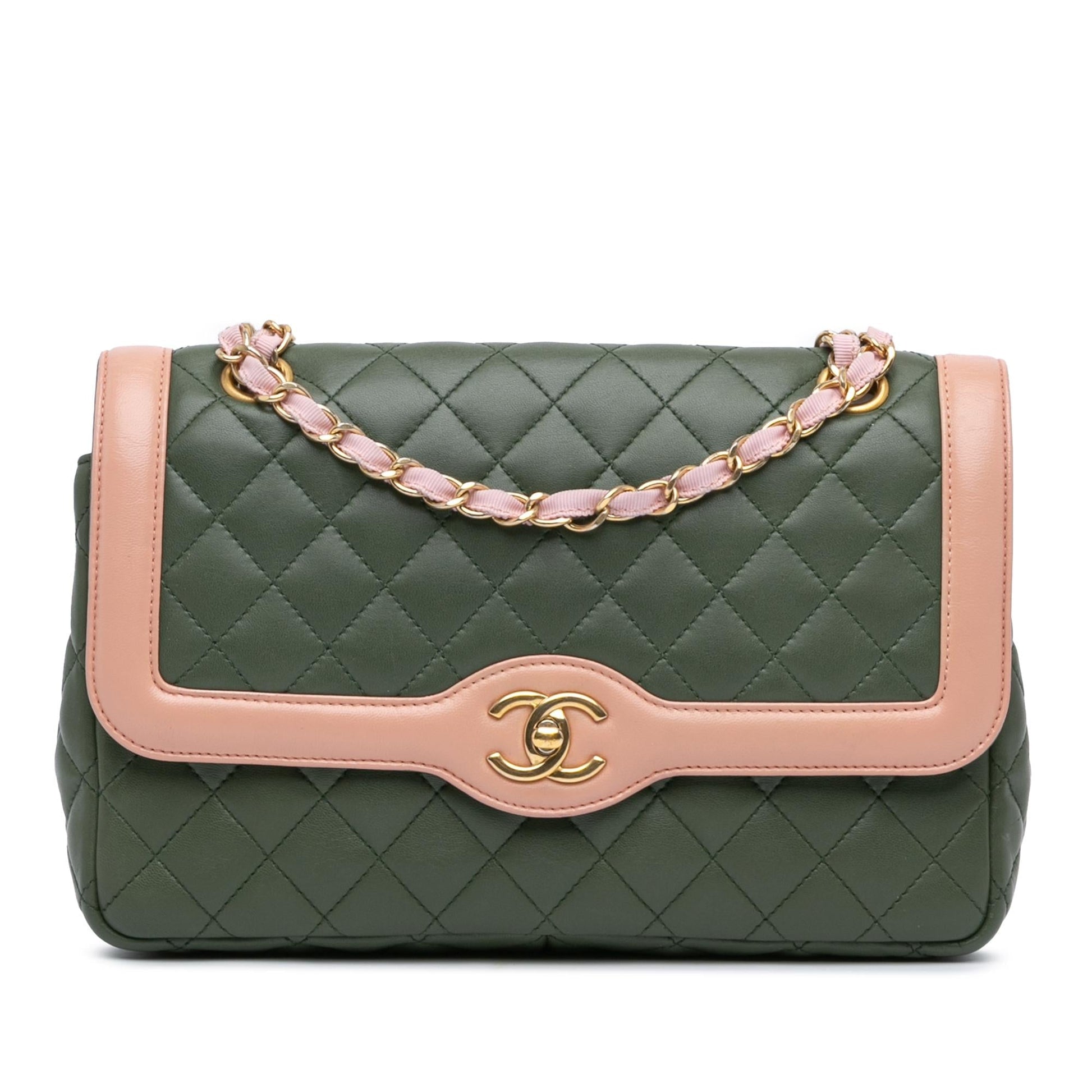 Chanel Quilted Lambskin Two-Tone Day Flap SHG-iv4oiK Handbag