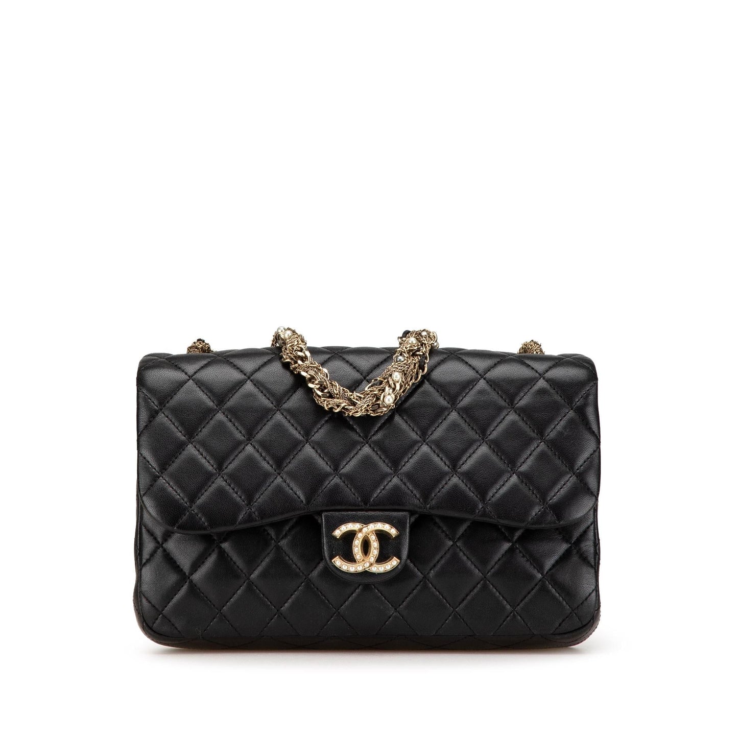 Chanel Quilted Lambskin Westminster Pearl Flap Handbag