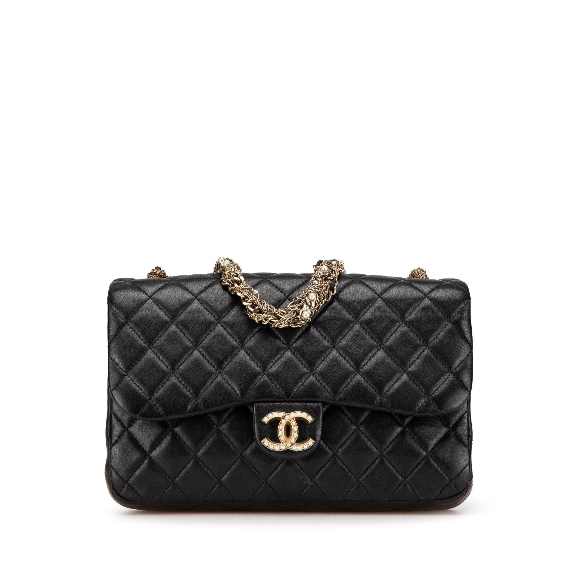 Chanel Quilted Lambskin Westminster Pearl Flap Handbag