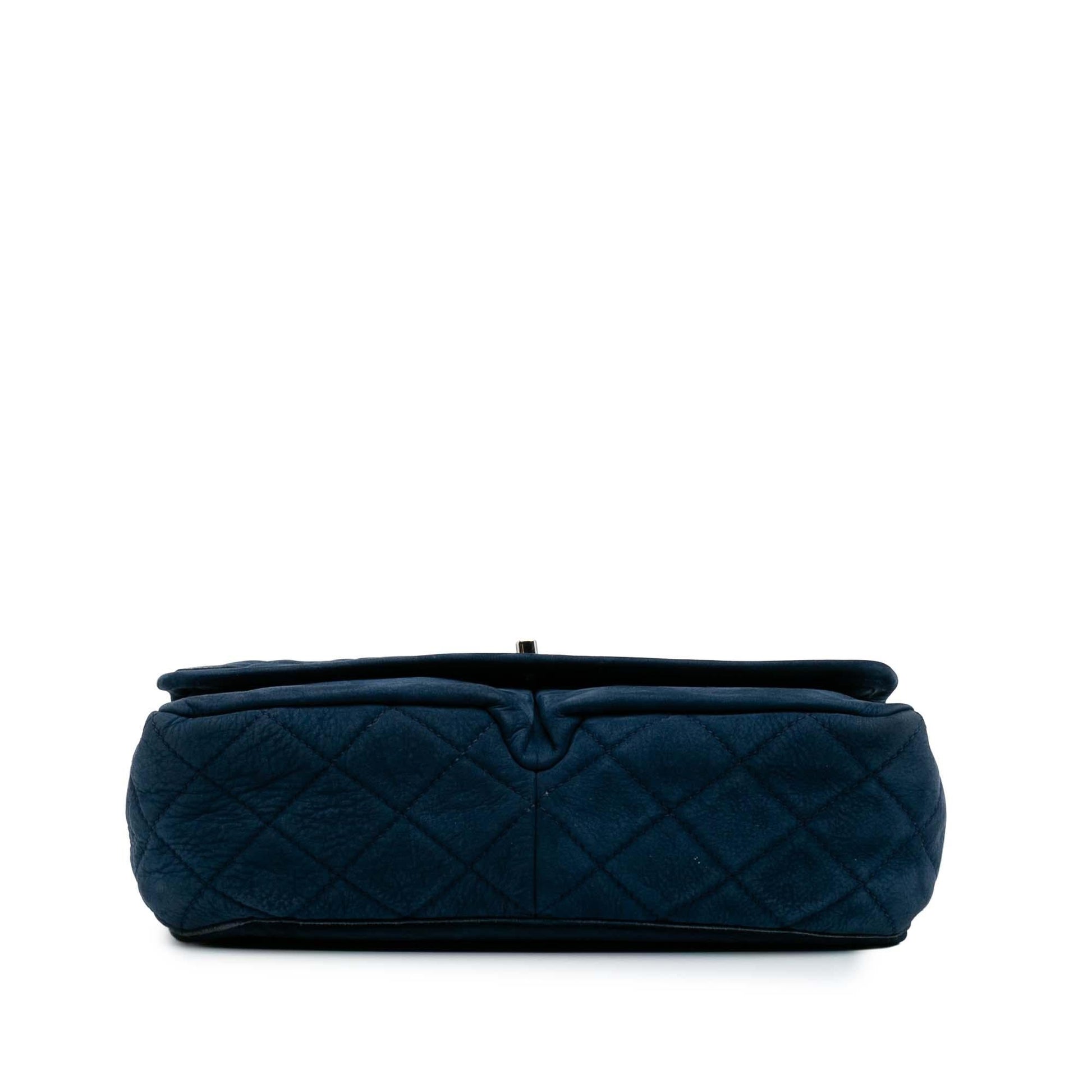Chanel Quilted Nubuck Natural Beauty Split Pocket Handbag