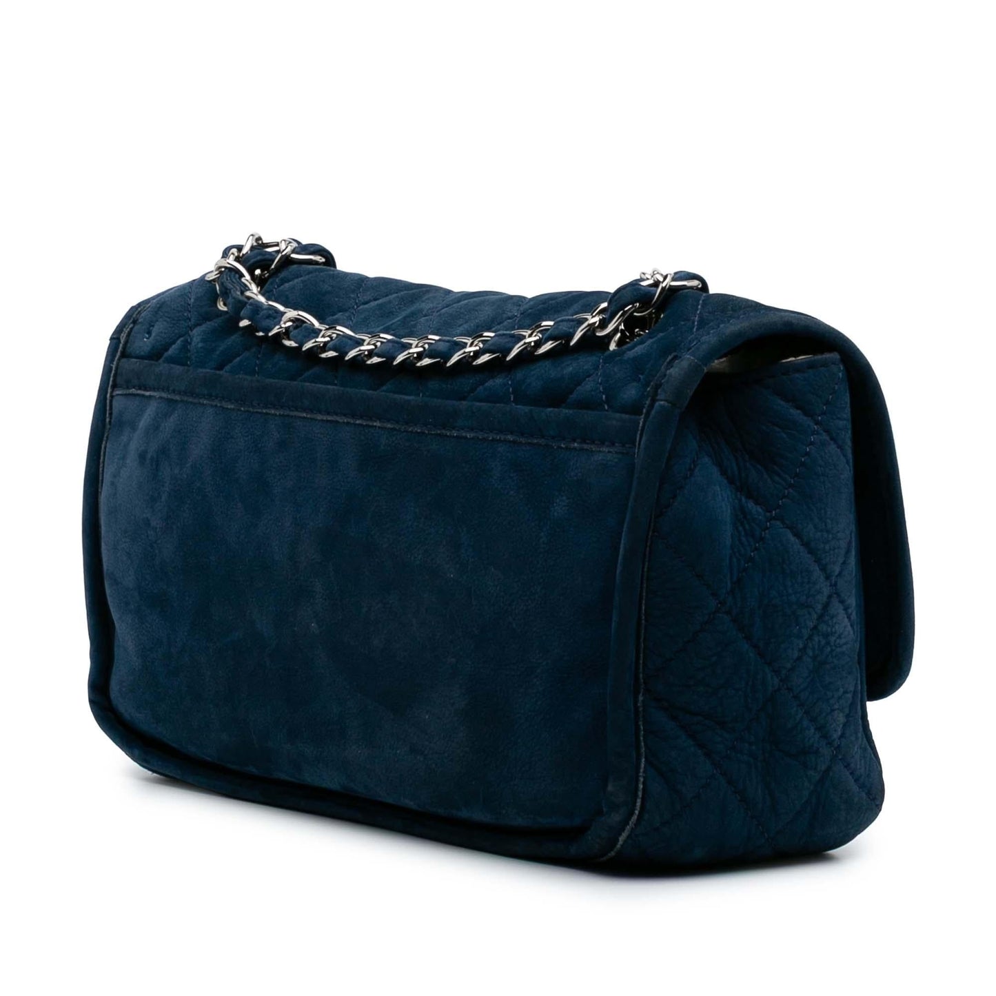 Chanel Quilted Nubuck Natural Beauty Split Pocket Handbag 4
