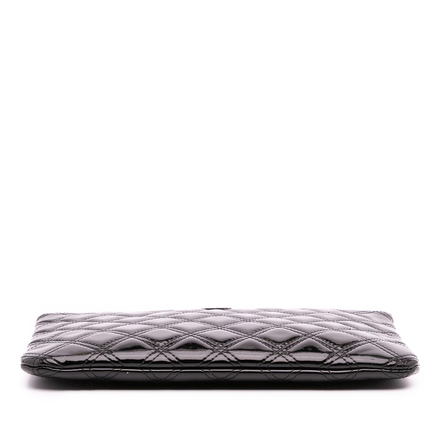Chanel Quilted Patent O Clutch Bag 6
