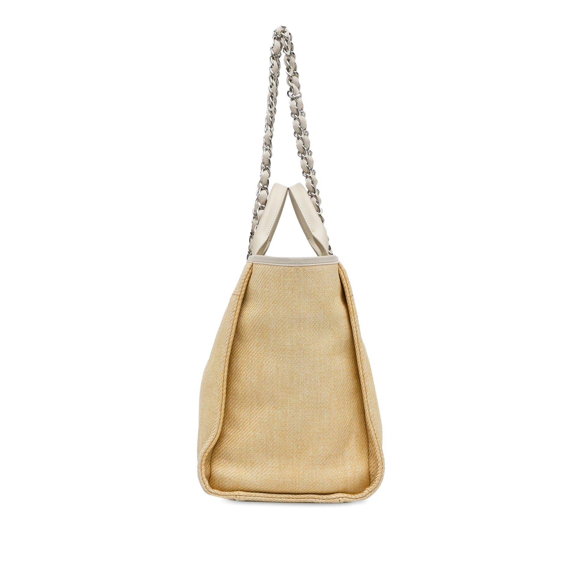 Chanel Raffia Deauville Satchel SHG-1hmcTk Satchel Bag