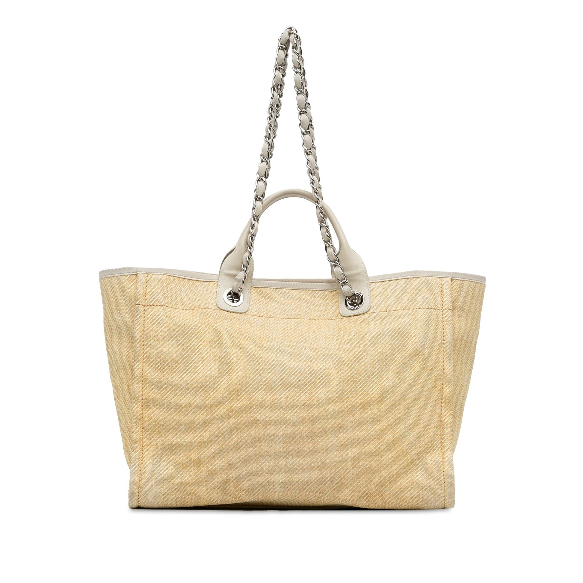 Chanel Medium Raffia Deauville Satchel (SHG-1hmcTk)