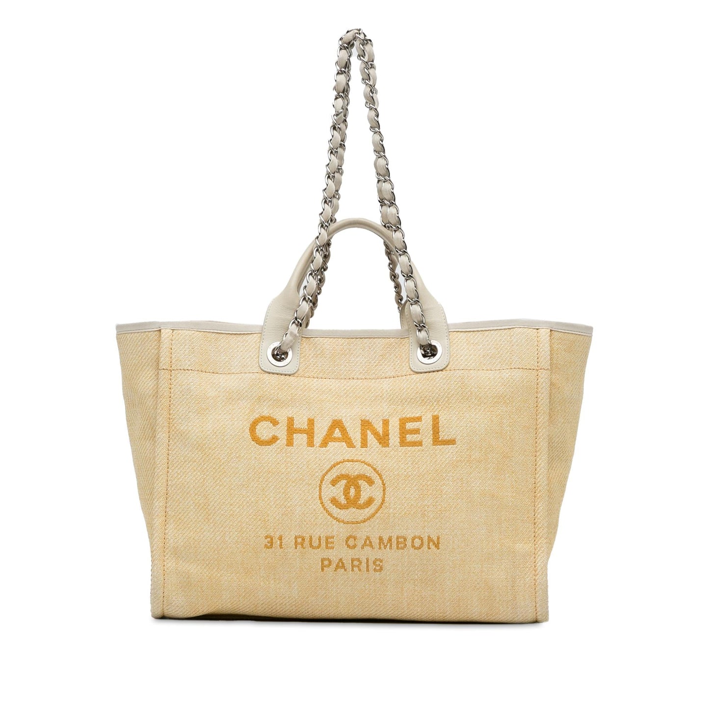 Chanel Raffia Deauville Satchel SHG-1hmcTk Satchel Bag