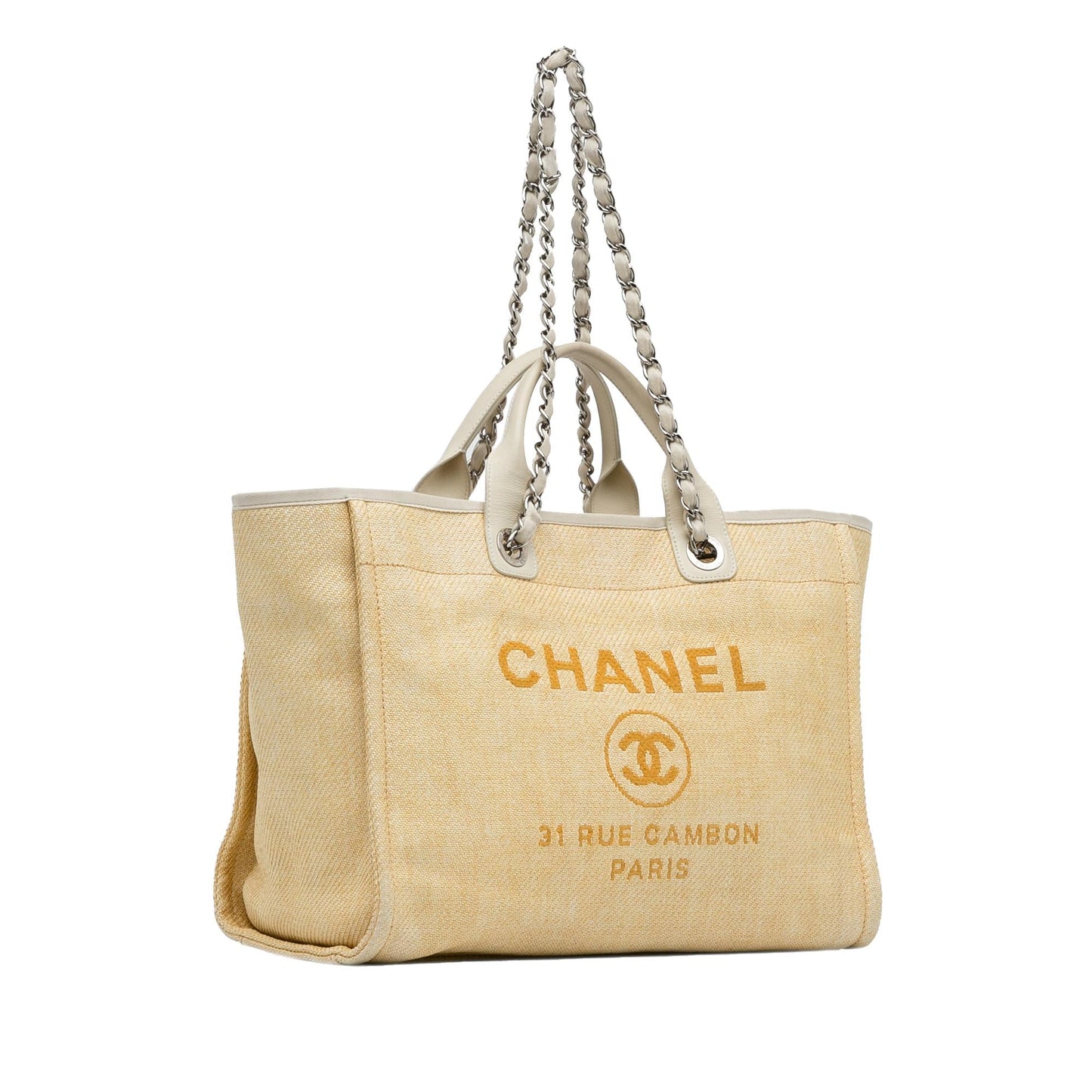 Chanel Raffia Deauville Satchel SHG-1hmcTk Satchel Bag