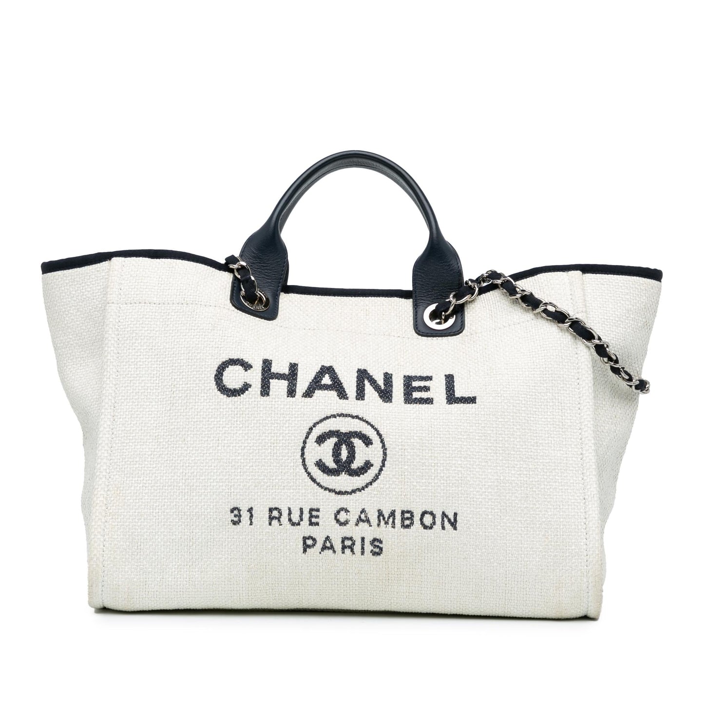 Chanel Raffia Deauville Satchel SHG-Vr6eIX Satchel Bag