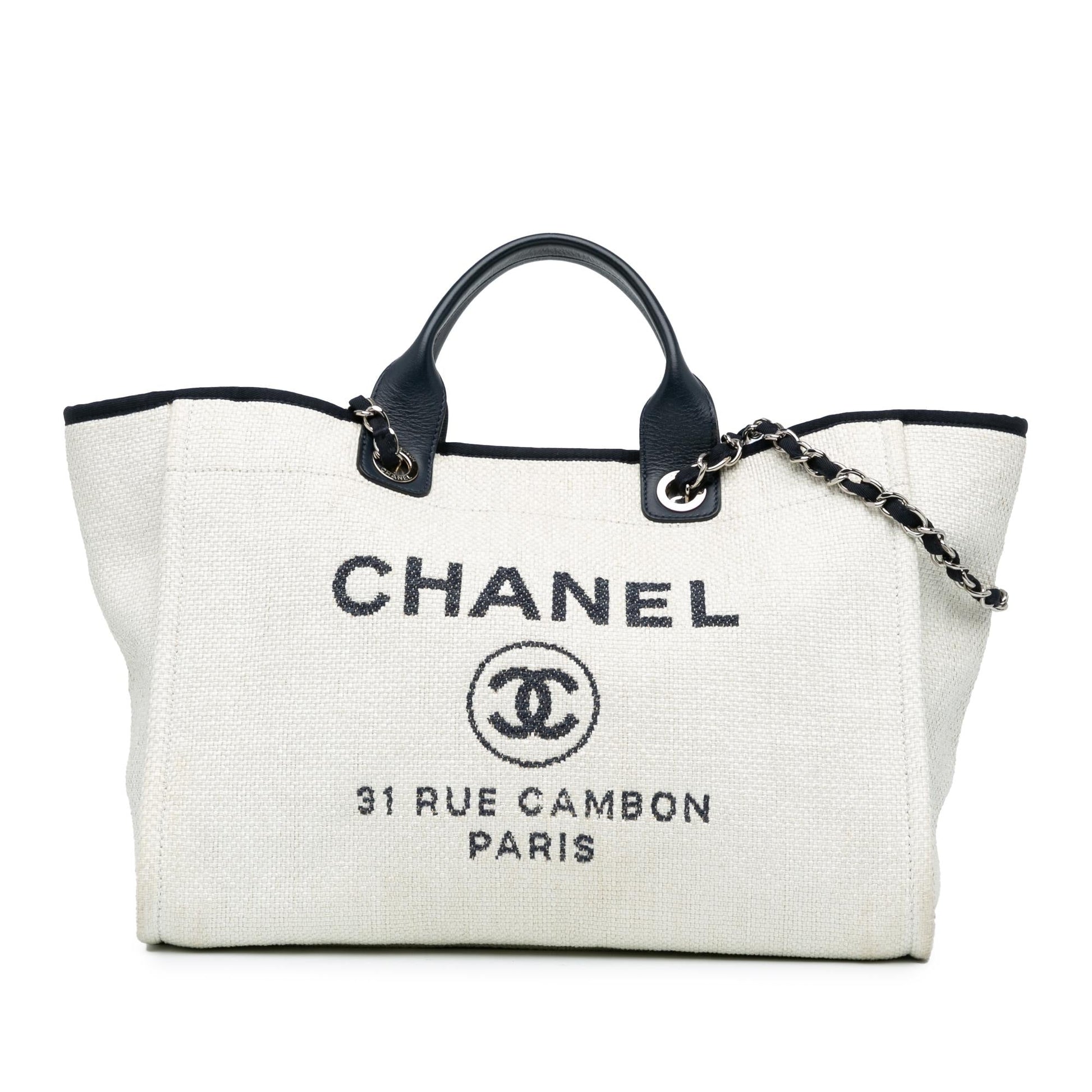 Chanel Raffia Deauville Satchel SHG-Vr6eIX Satchel Bag