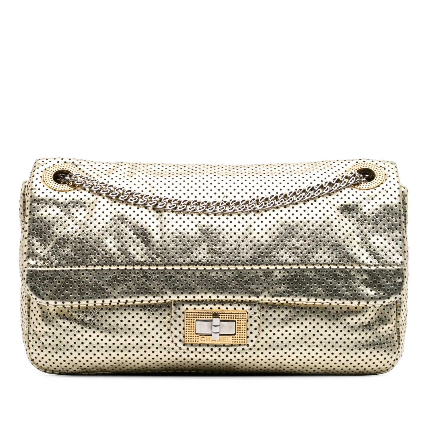 Chanel Reissue Perforated Calfskin Drill Flap Handbag