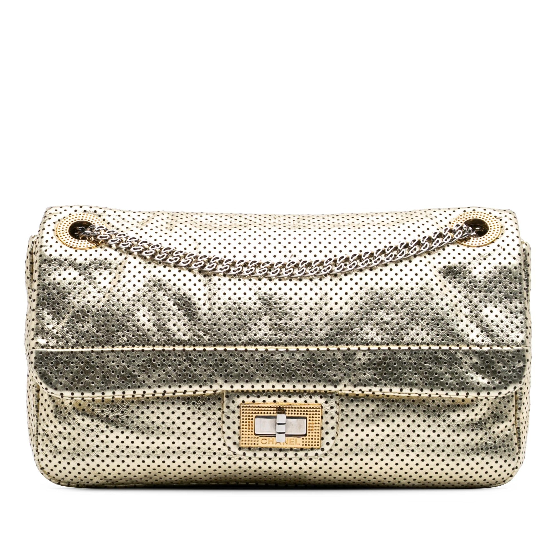 Chanel Reissue Perforated Calfskin Drill Flap Handbag