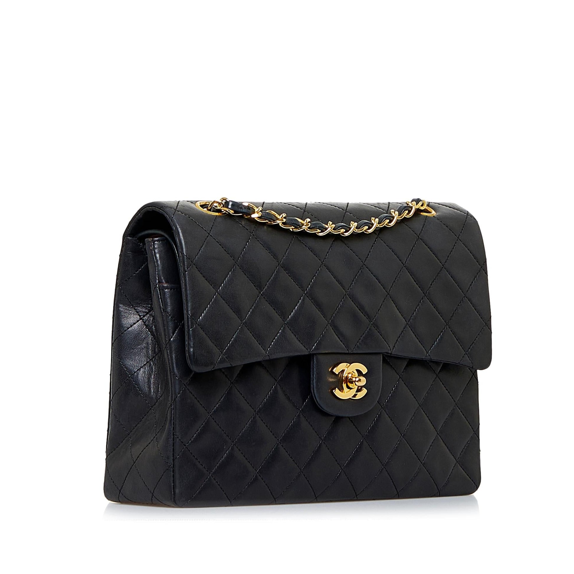 Chanel Tall Classic Lambskin Double Flap SHG-AwW71J Handbag