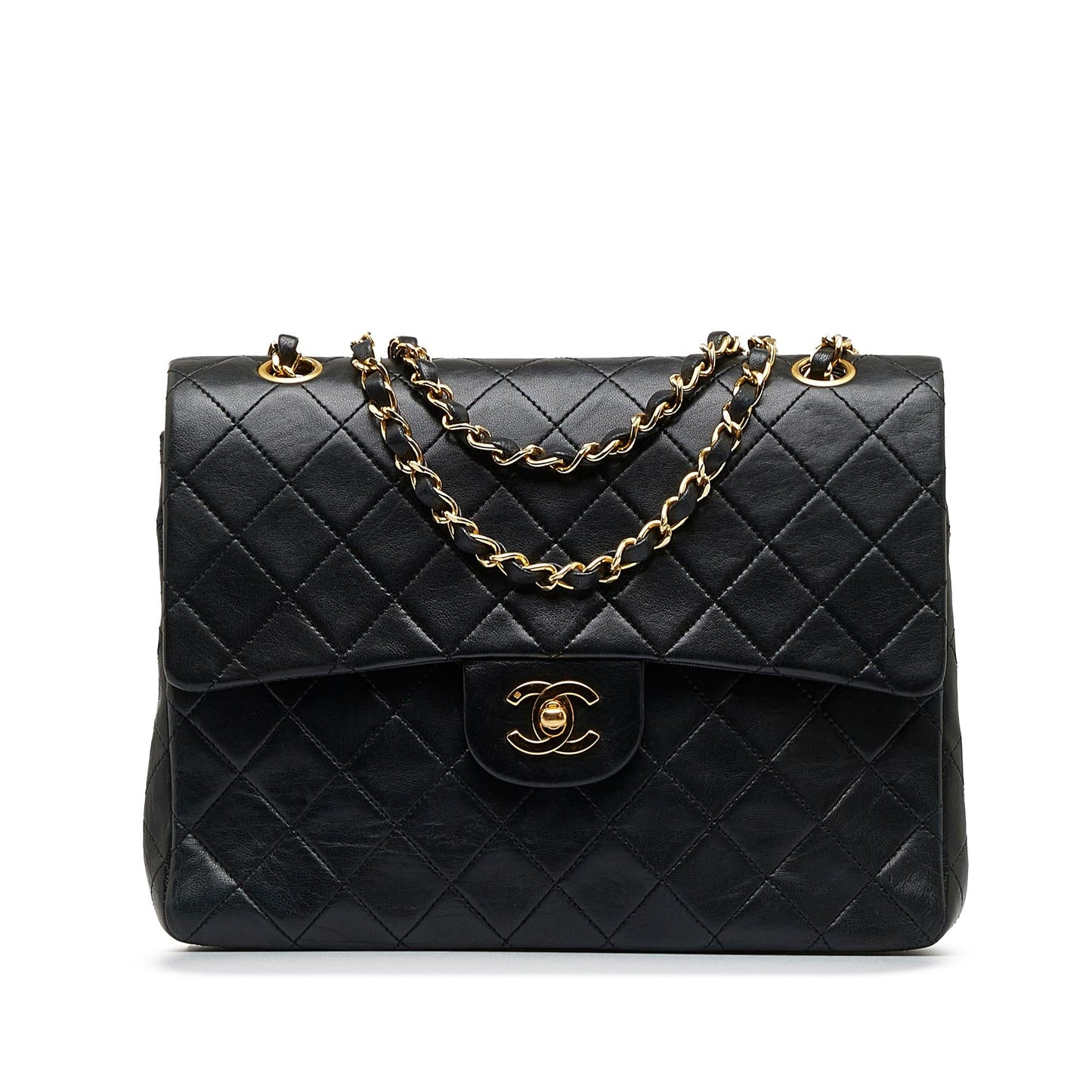 Chanel Tall Classic Lambskin Double Flap SHG-noIwy5 Handbag