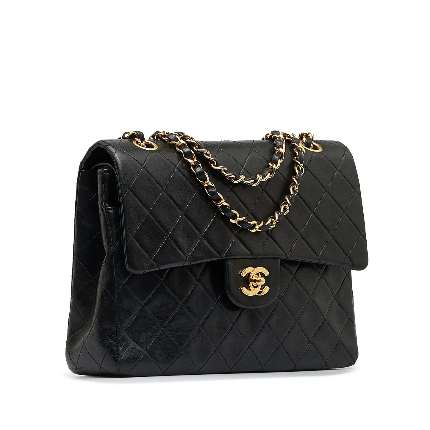 Chanel Tall Classic Lambskin Double Flap SHG-noIwy5 Handbag