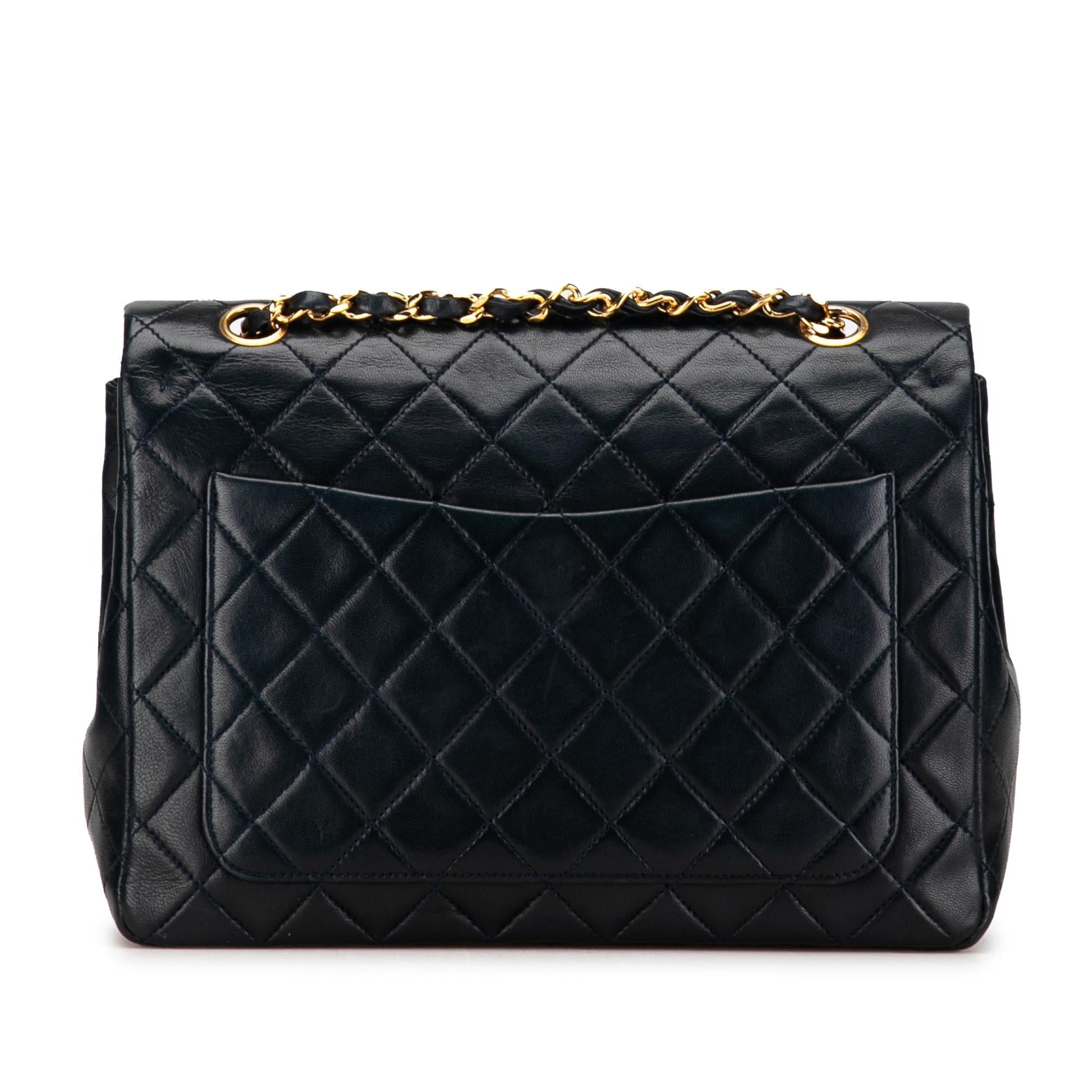 Chanel Medium Tall Classic Lambskin Double Flap (Shg-Gtvefh) Bag