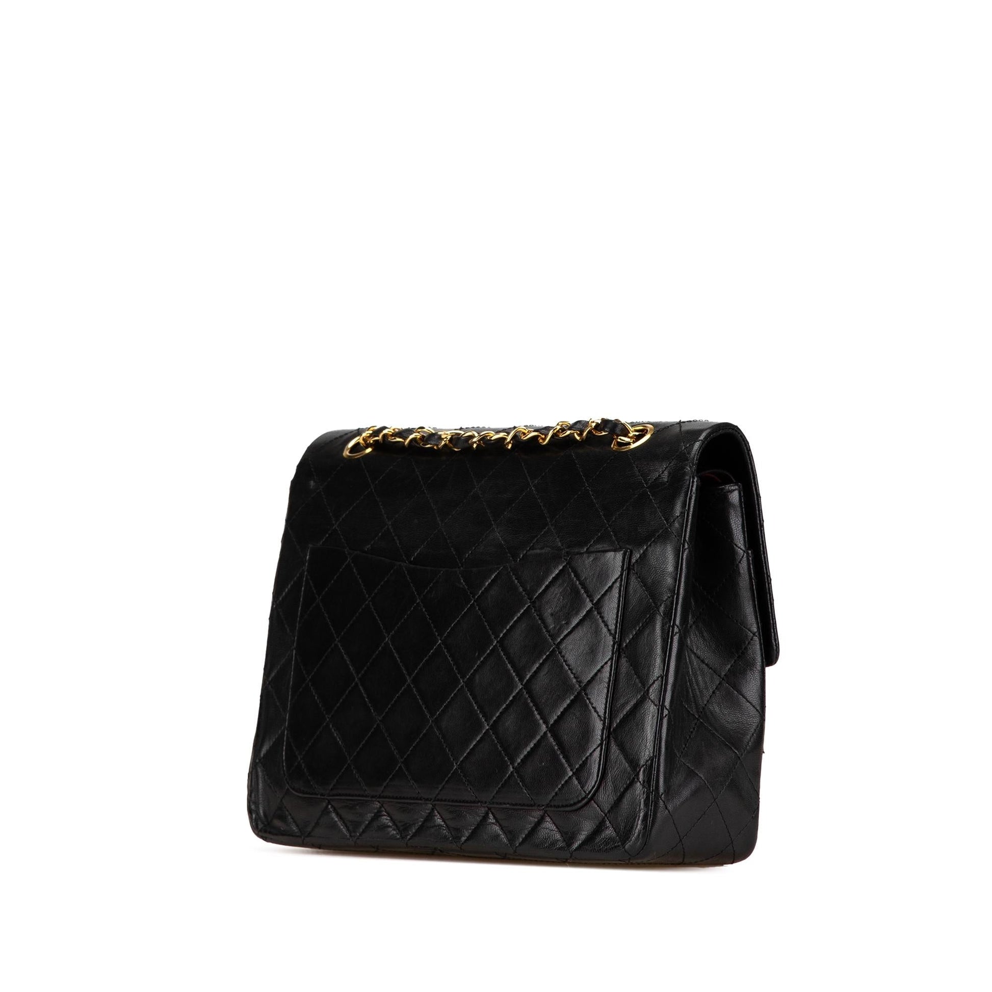 Chanel Tall Classic Lambskin Double Flap Handbag Double Flap