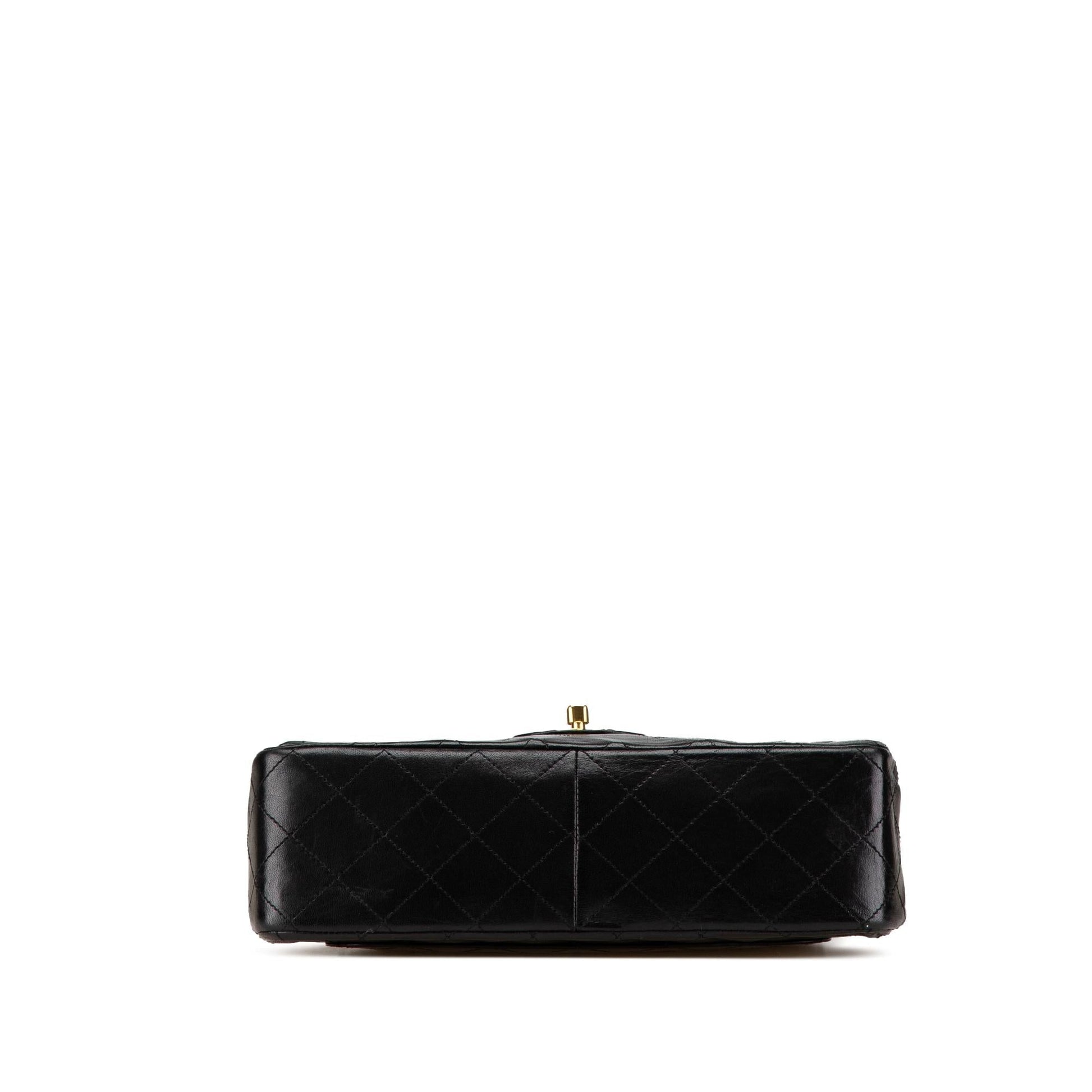 Chanel Tall Classic Lambskin Double Flap Handbag Flap 2