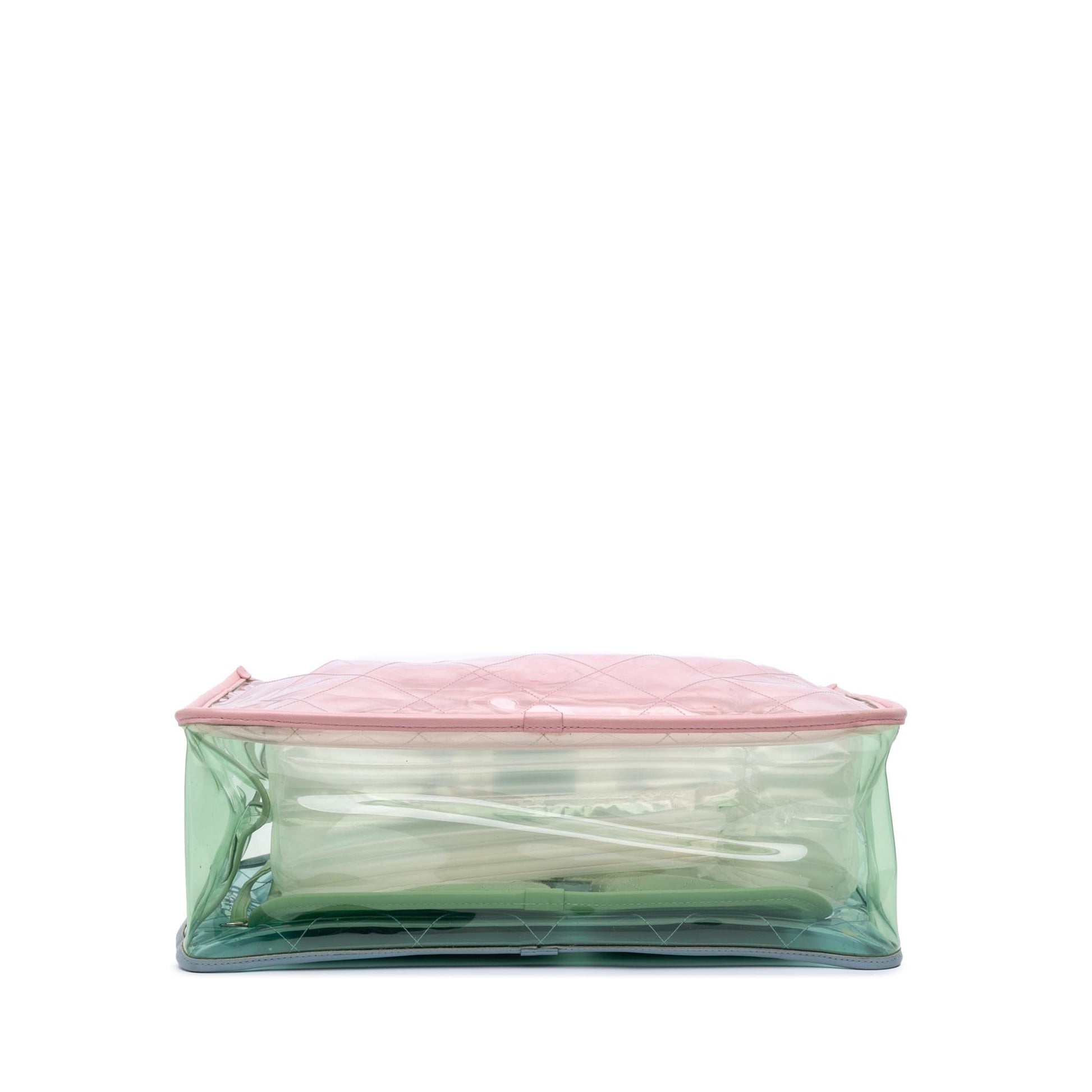 Chanel Tricolor PVC Lambskin Coco Splash Shopping Tote Bag