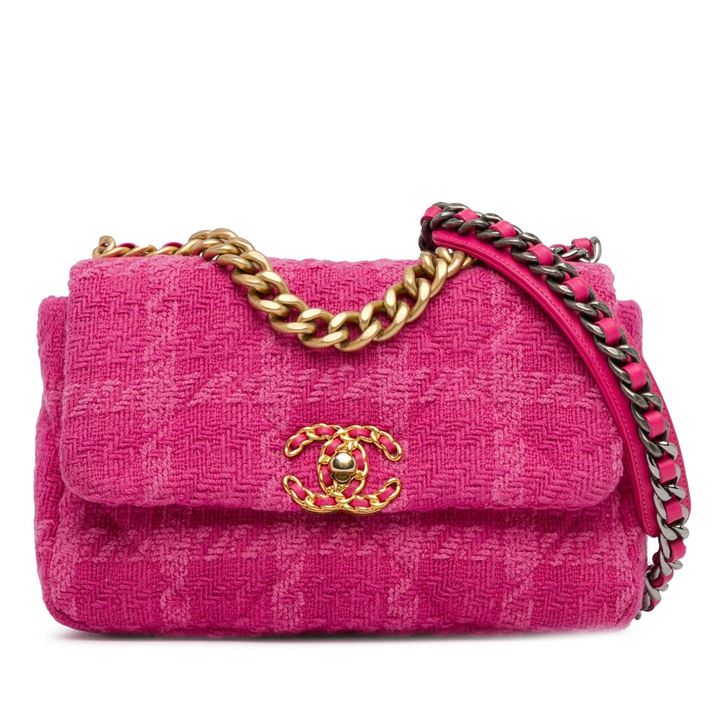 Chanel Tweed 19 Flap SHG-sCADBh Handbag