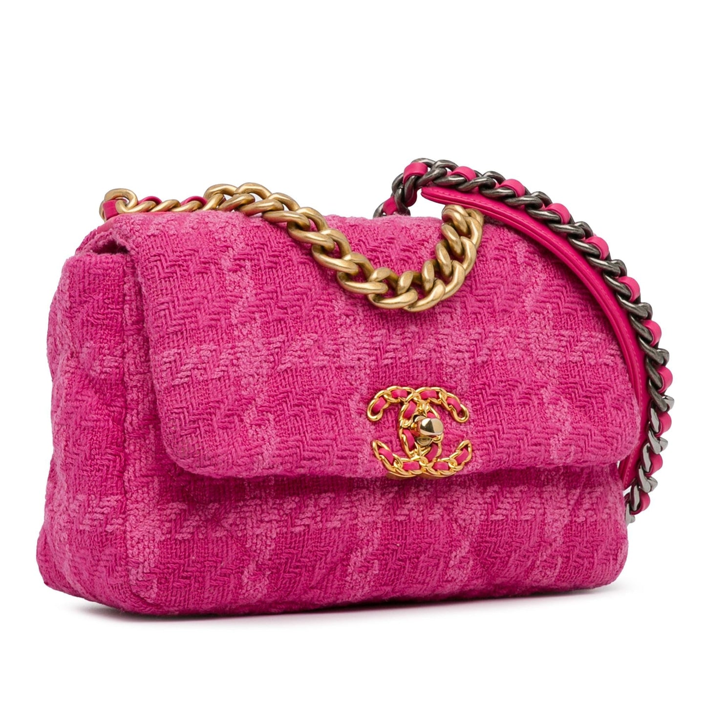 Chanel Medium Tweed 19 Flap (Shg-Scadbh) Bag