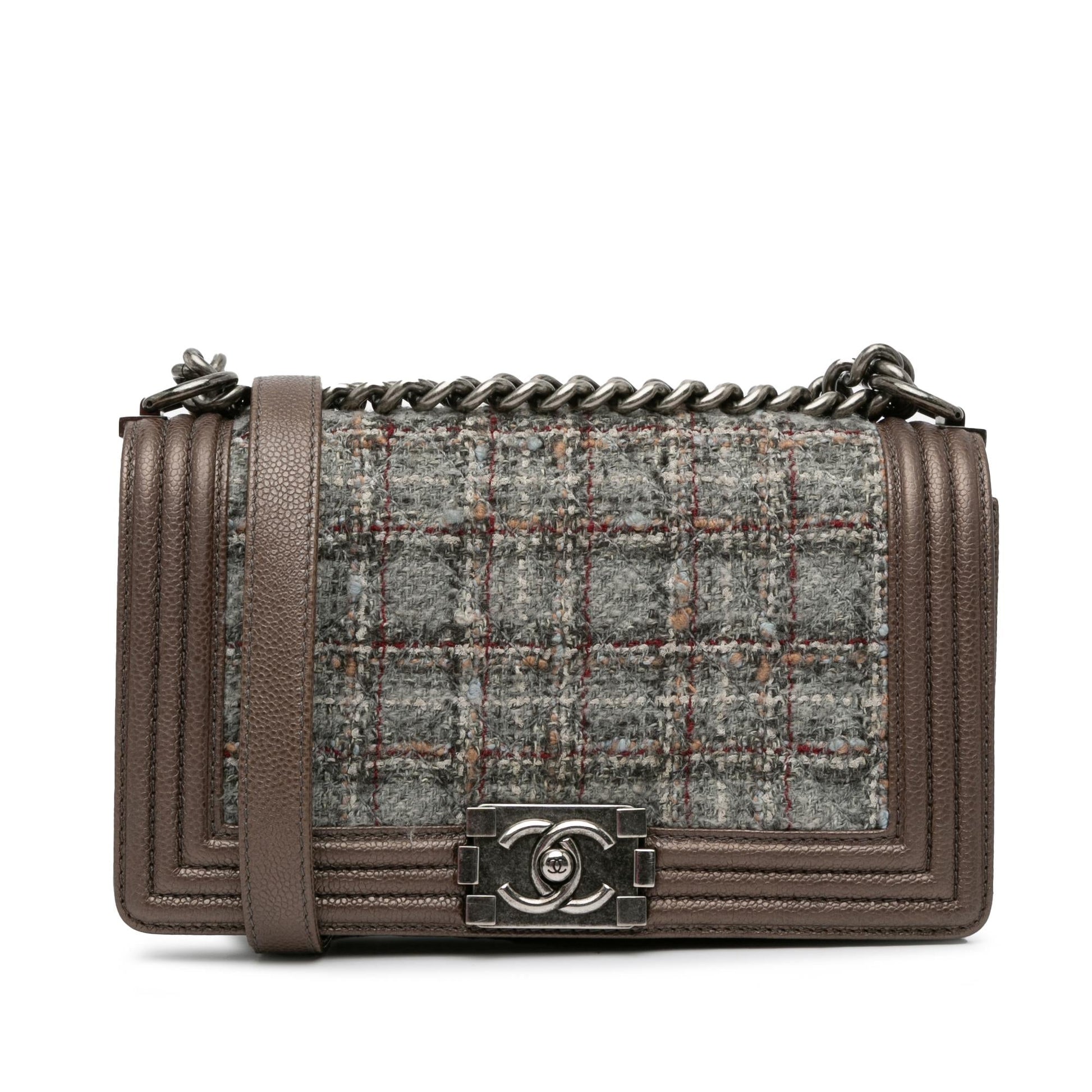 Chanel Tweed Boy Flap SHG-zJI6Qb Handbag