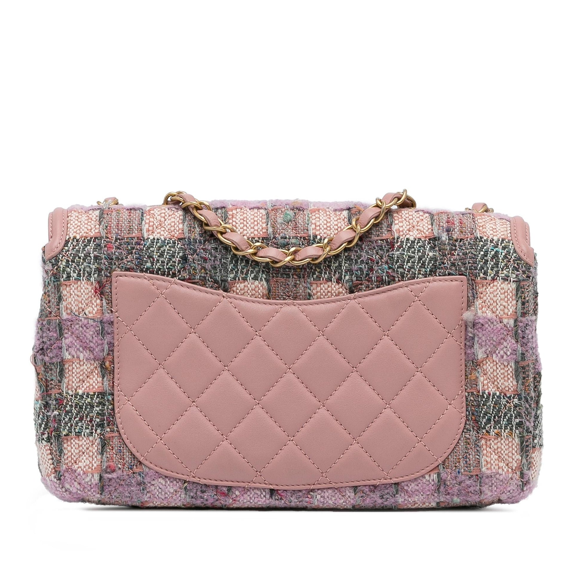 Chanel Tweed Filigree Flap SHG-AvwlCp Handbag