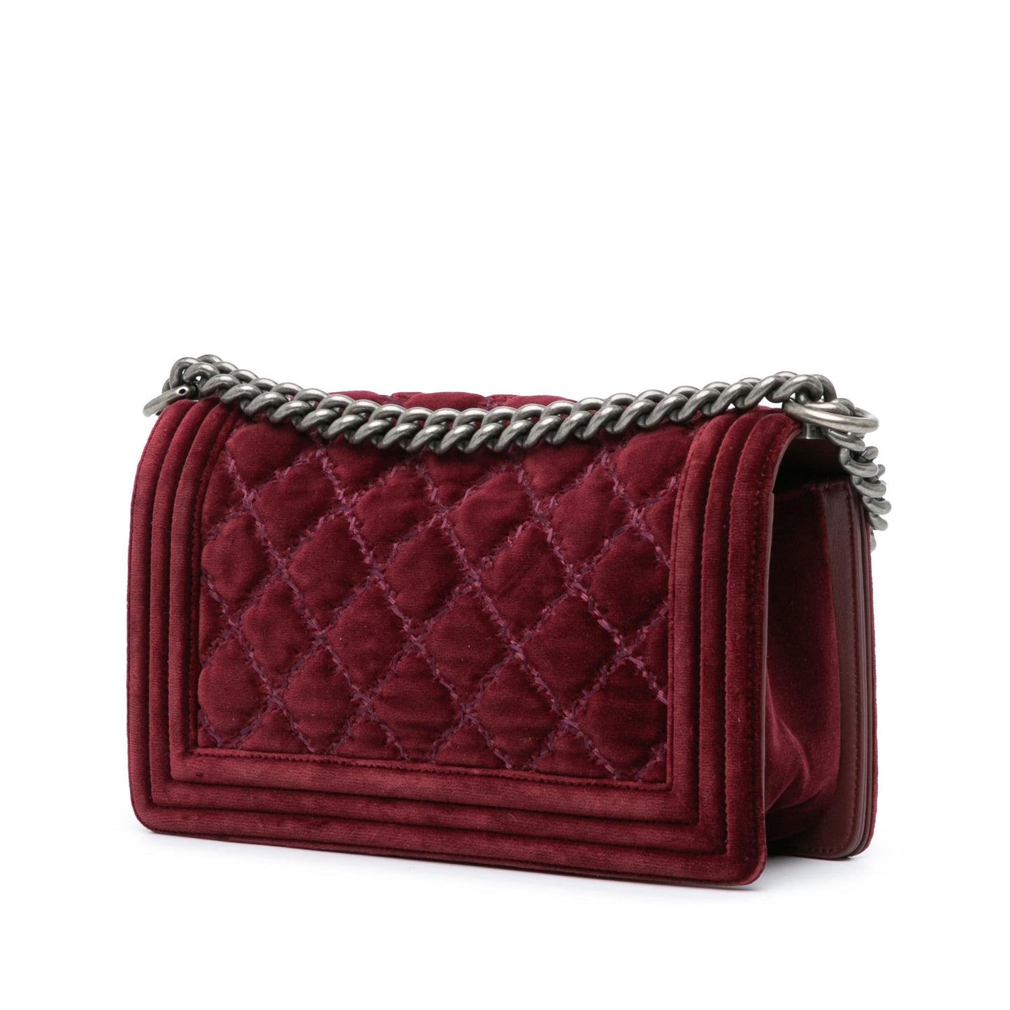 Chanel Velvet Stitched Boy Flap SHG-4iiamX Shoulder Bag