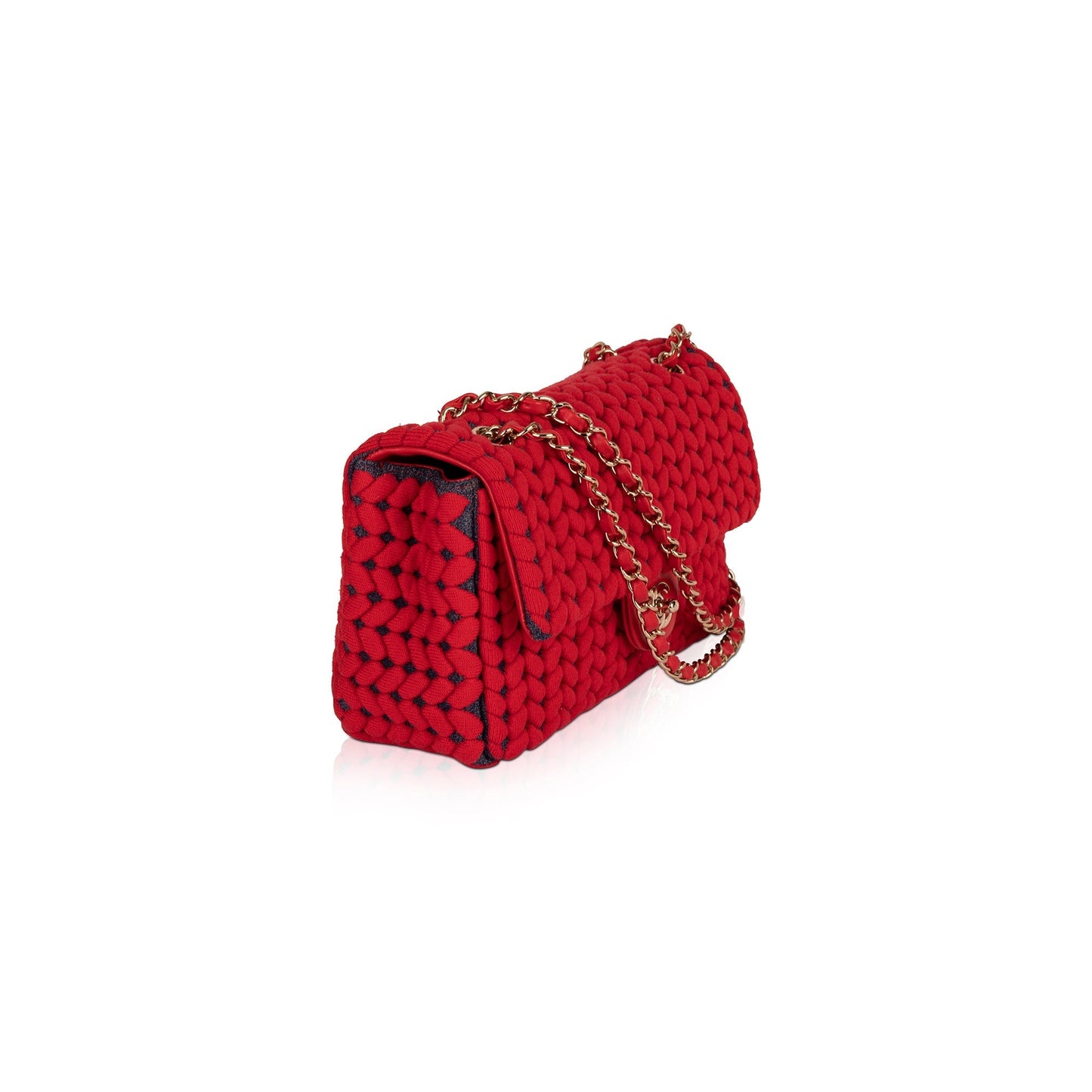 Chanel Wool Flap Calfskin Travel Bag
