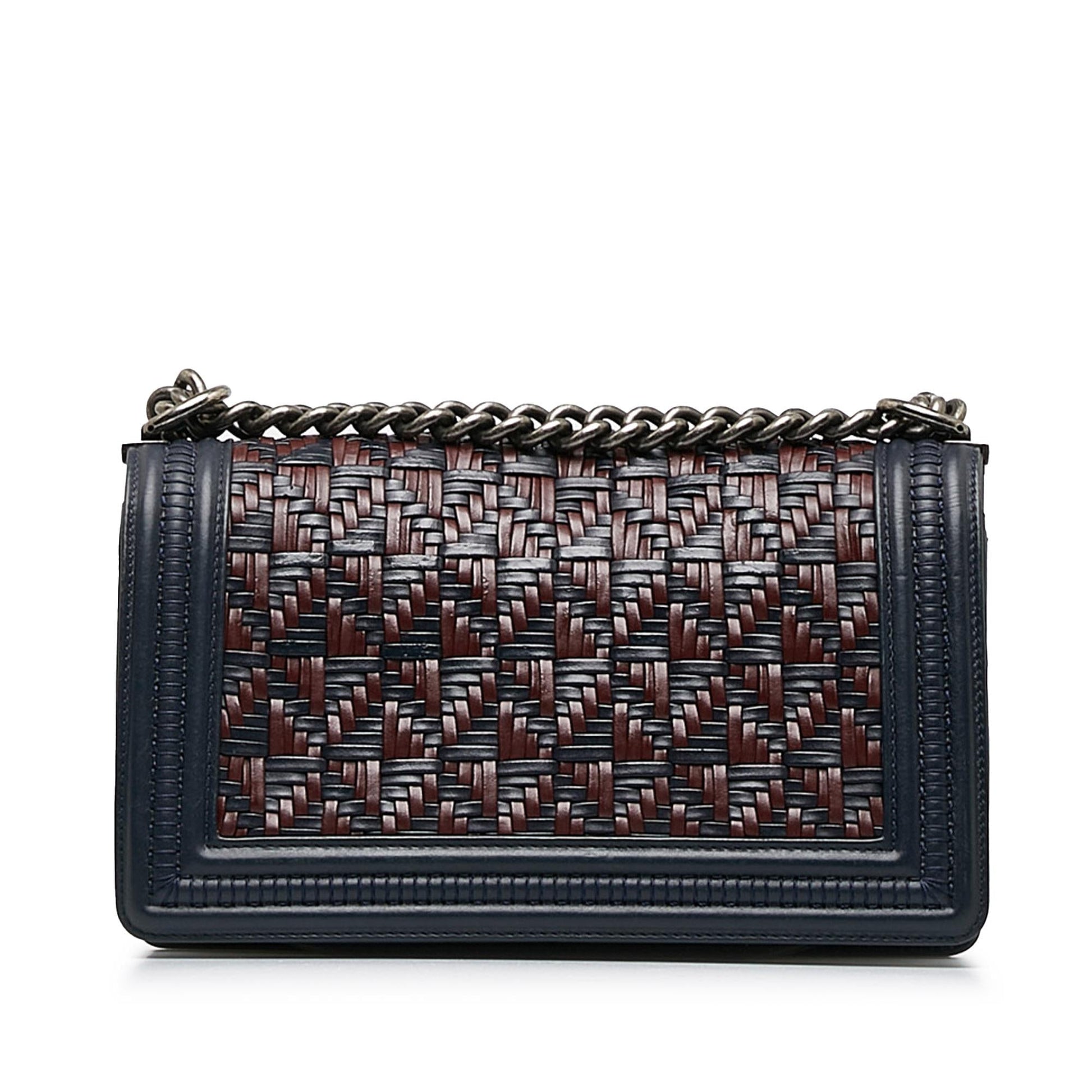 Chanel Woven Lambskin Boy Flap SHG-FyfyN3 Handbag