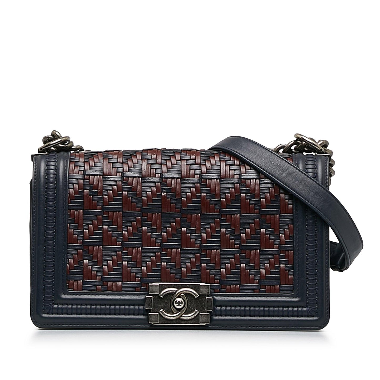 Chanel Woven Lambskin Boy Flap SHG-FyfyN3 Handbag