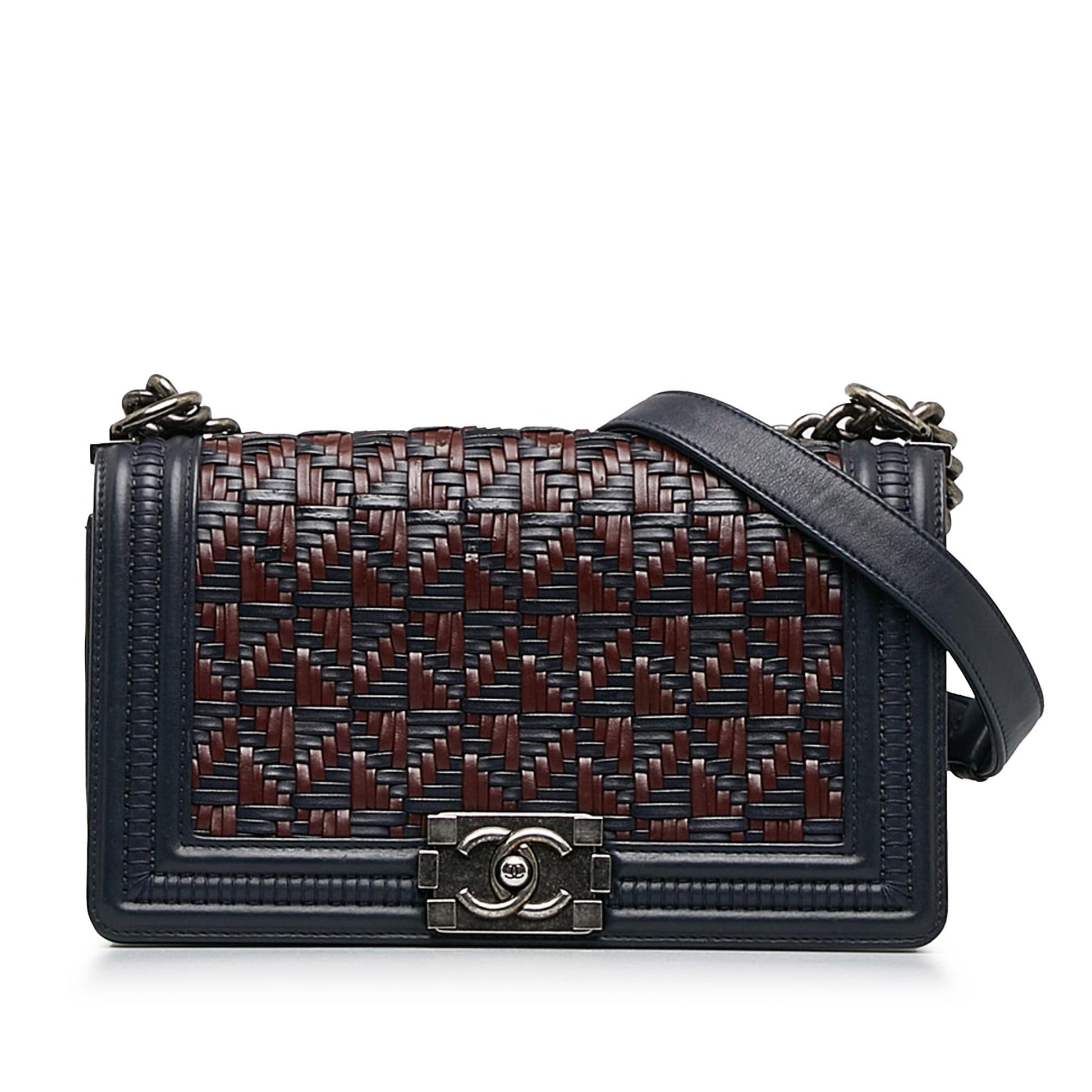 Chanel Woven Lambskin Boy Flap SHG-FyfyN3 Handbag