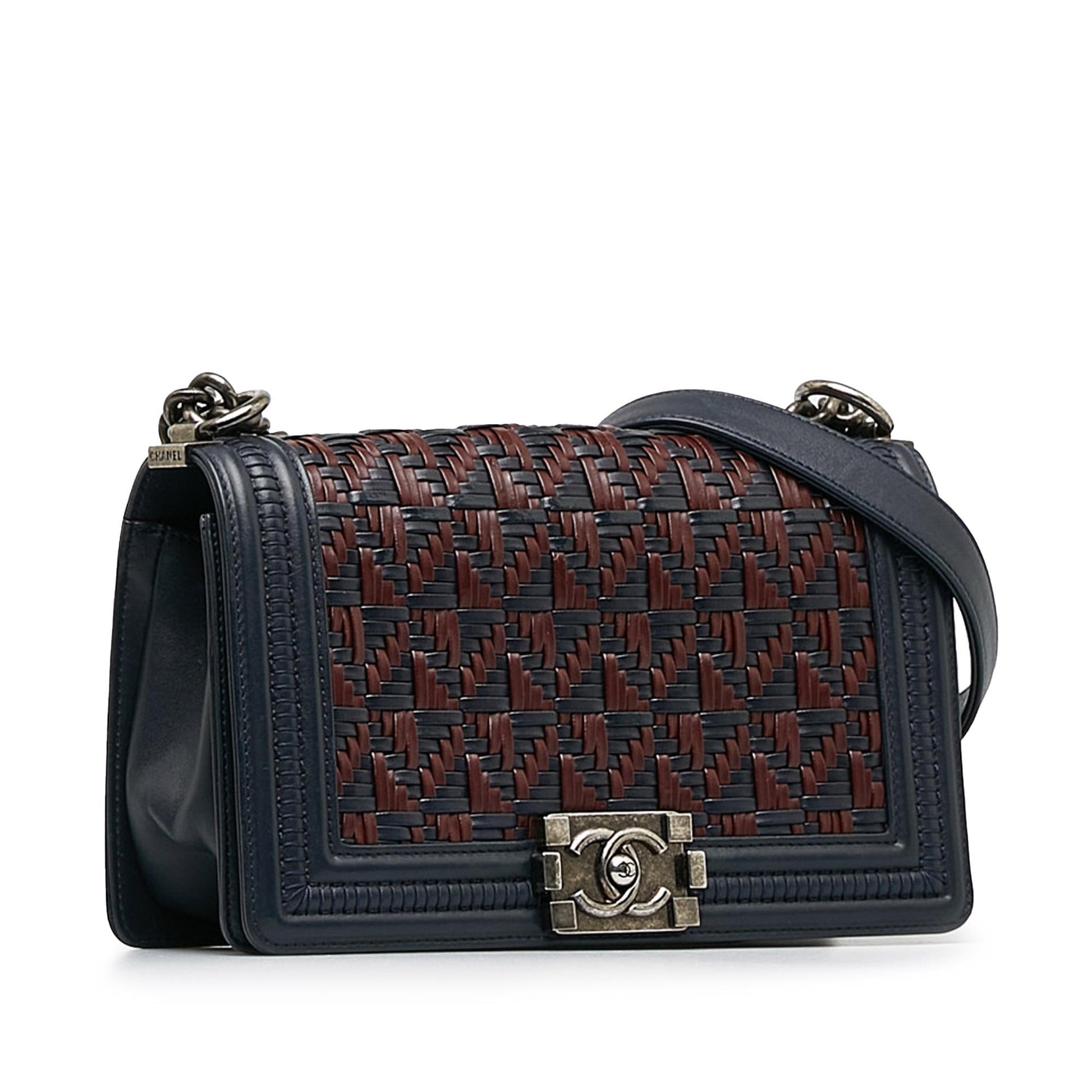 Chanel Woven Lambskin Boy Flap SHG-FyfyN3 Handbag