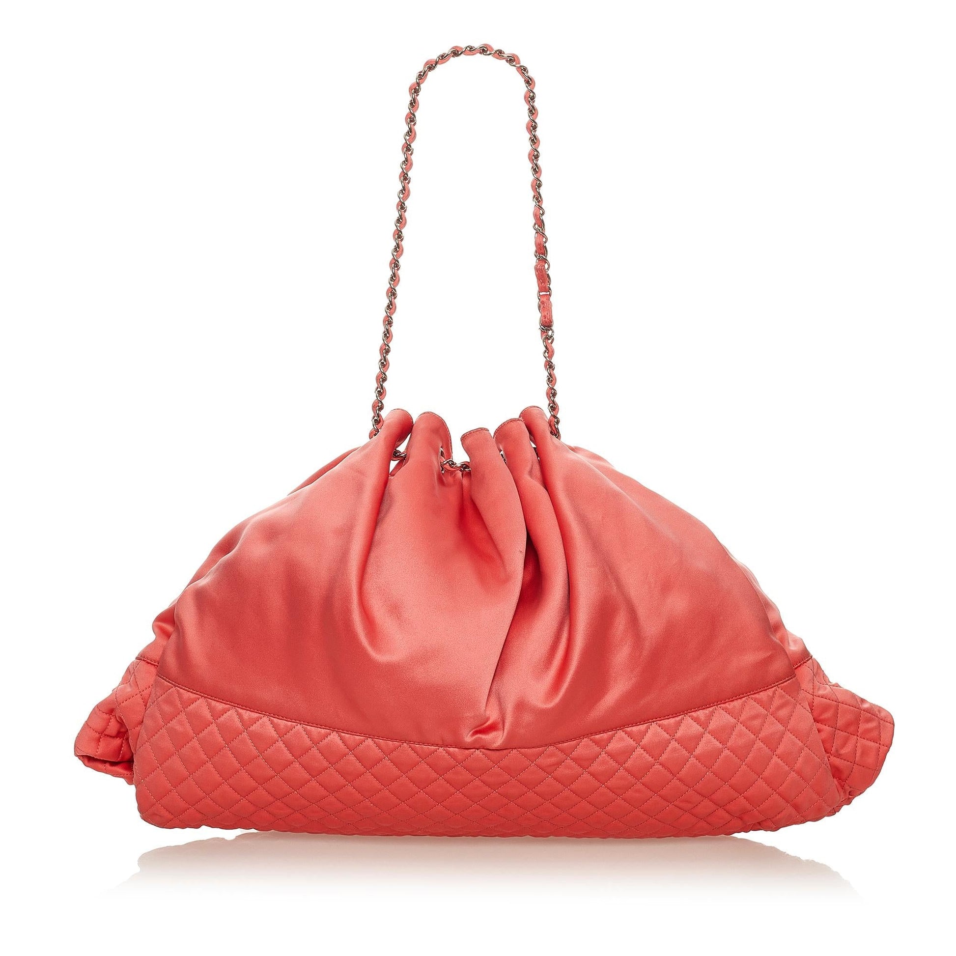 Chanel Melrose Cabas Satin SHG Shoulder Bag