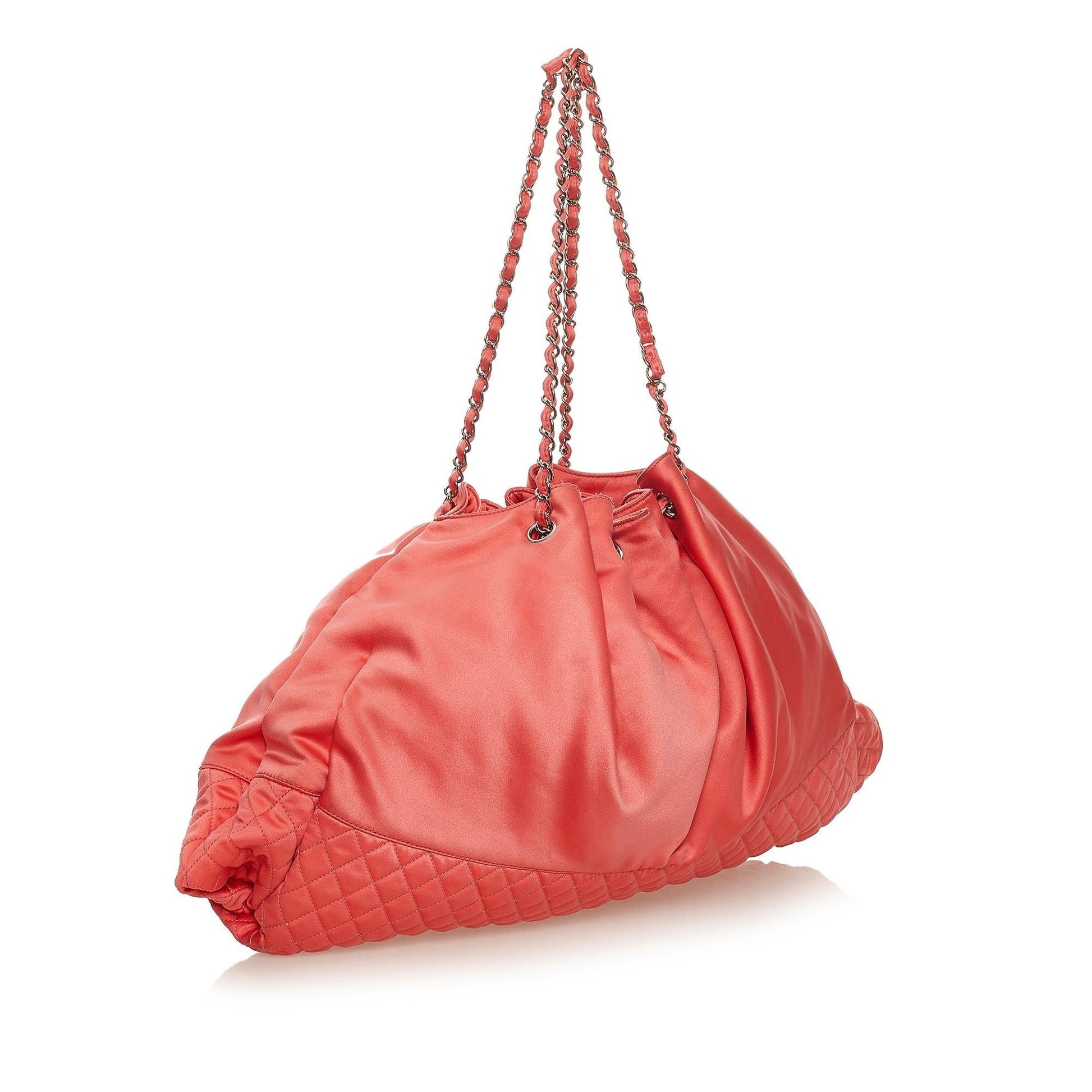 Chanel Melrose Cabas Satin SHG Shoulder Bag