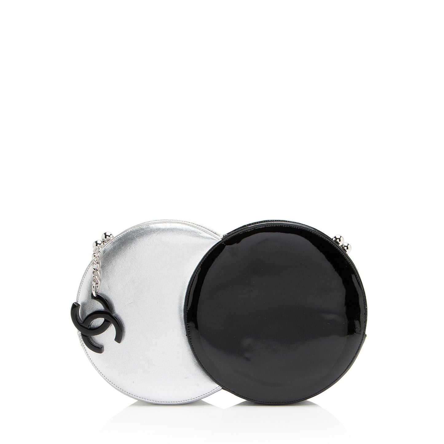 Chanel Circle Leather Clutch Bag