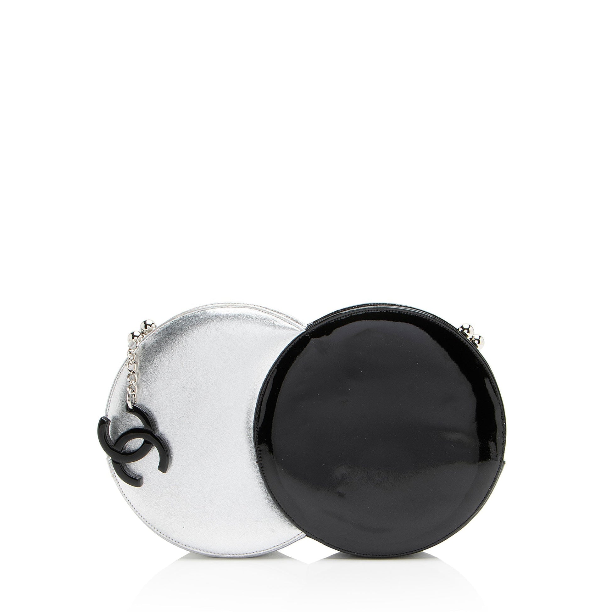 Chanel Circle Leather Clutch Bag