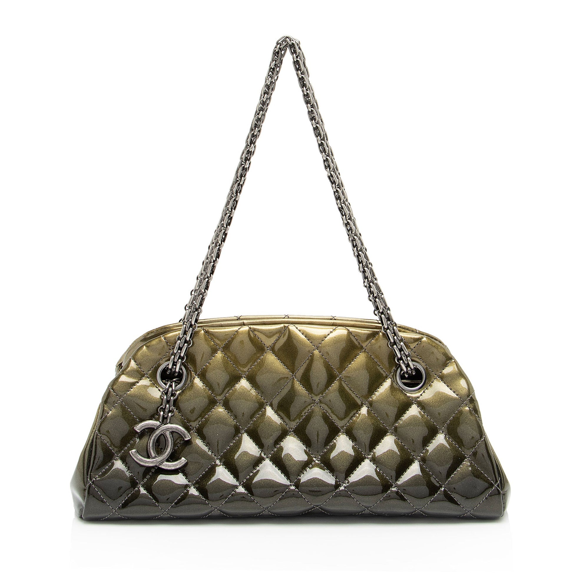Chanel e Bowler SHF-9cE7hE Small Leather Handbag