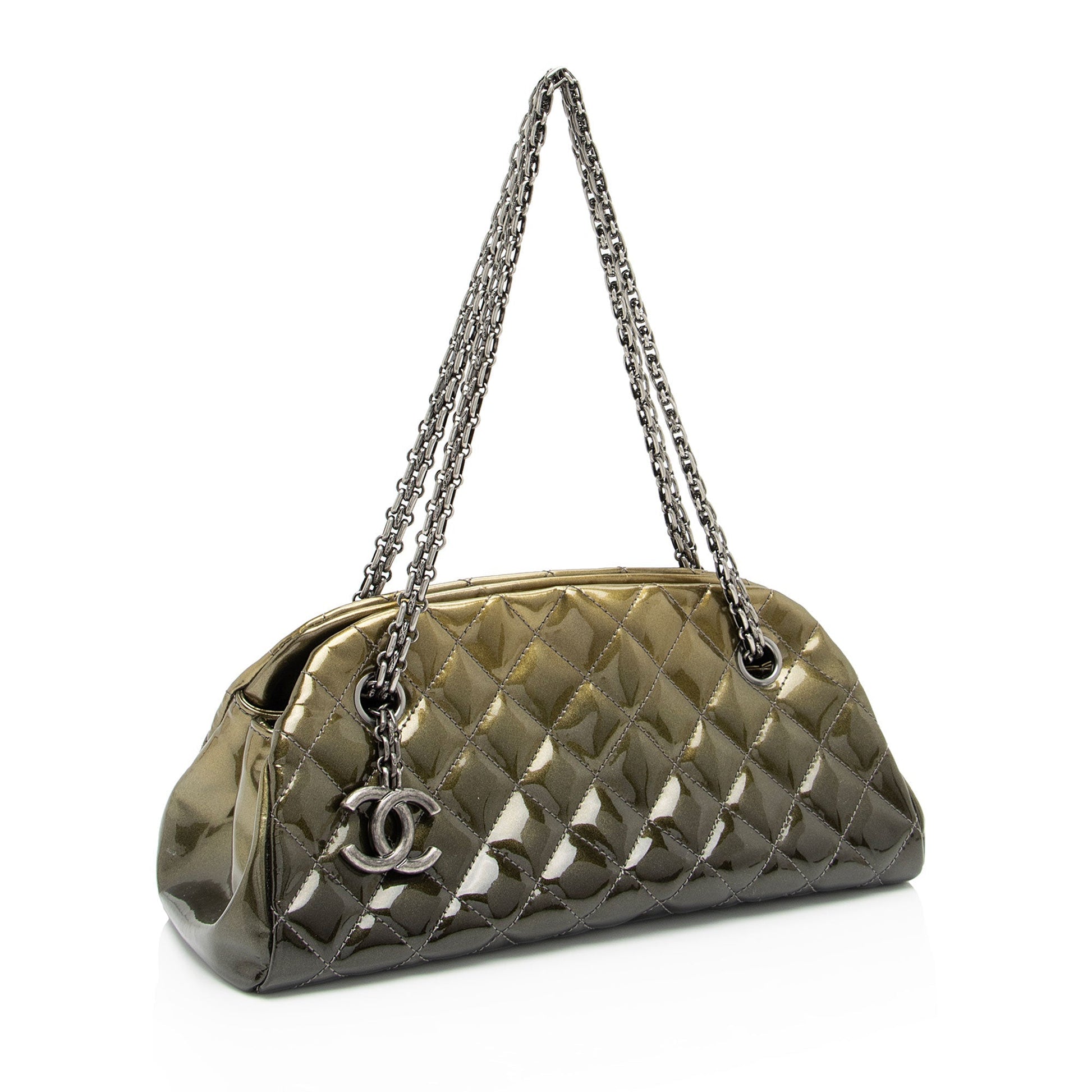 Chanel e Bowler SHF-9cE7hE Small Leather Handbag