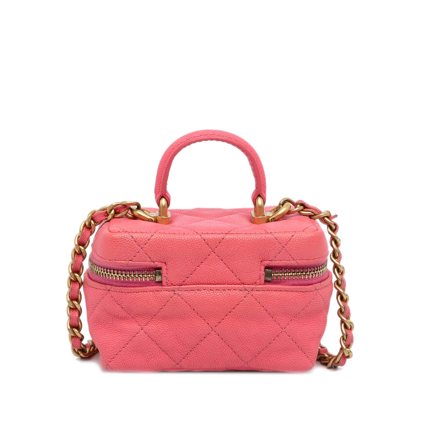Chanel Micro Caviar Vanity Handbag Vanity Bag