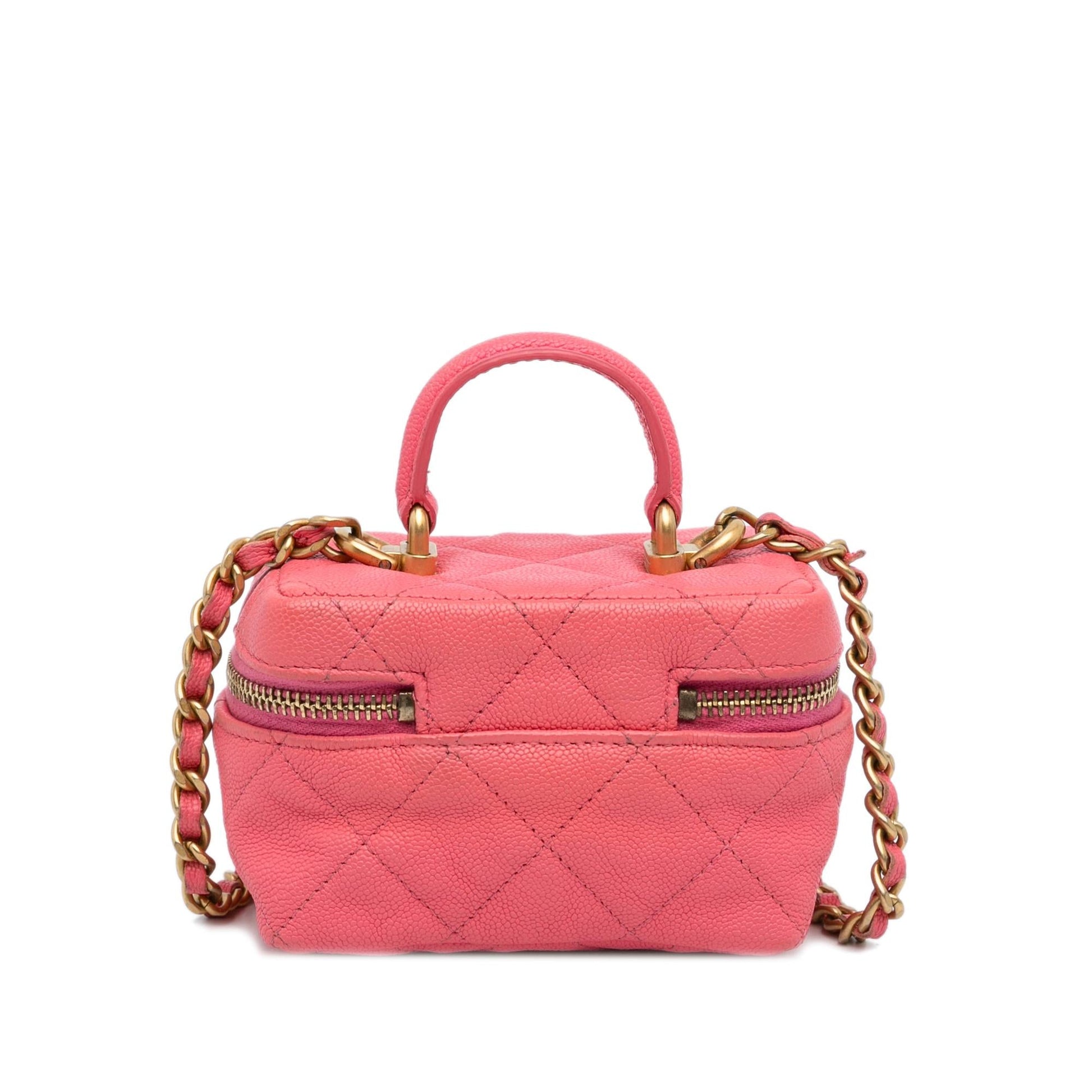 Chanel Micro Caviar Vanity Handbag Bag 2