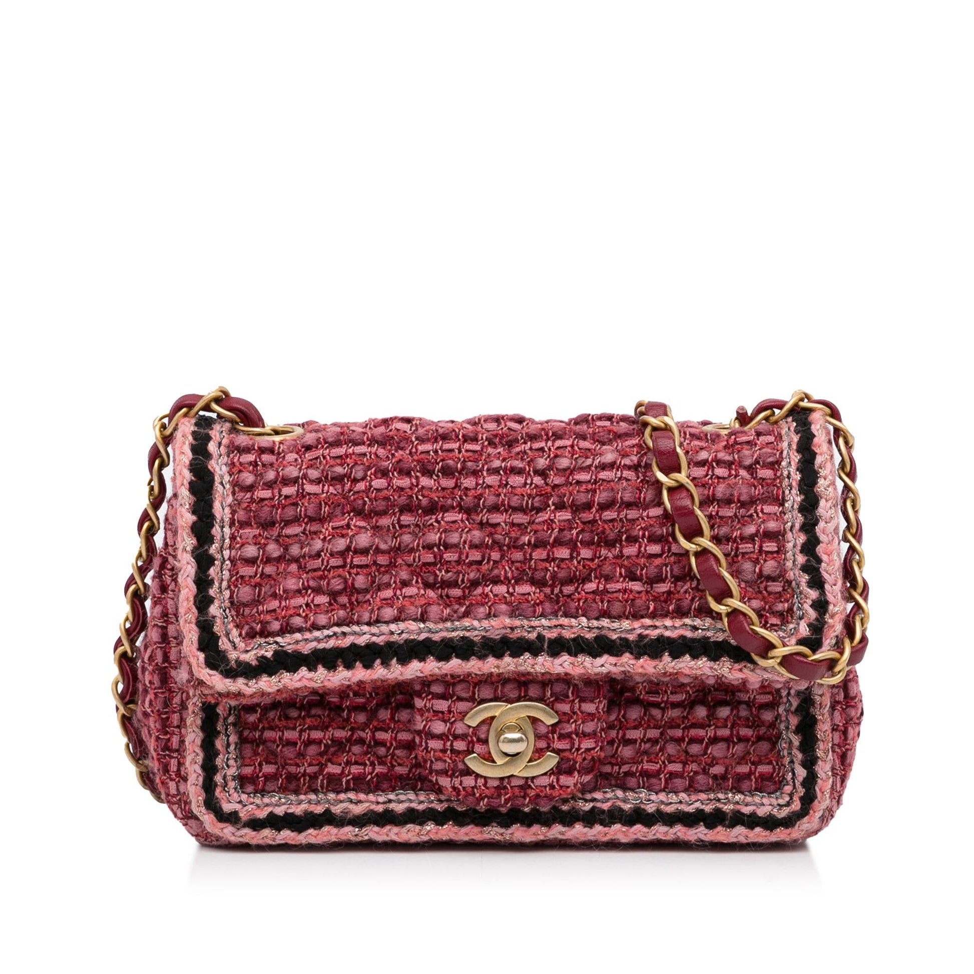 Chanel Braided Classic Tweed Single Flap SHG-lsYBtL Shoulder Bag