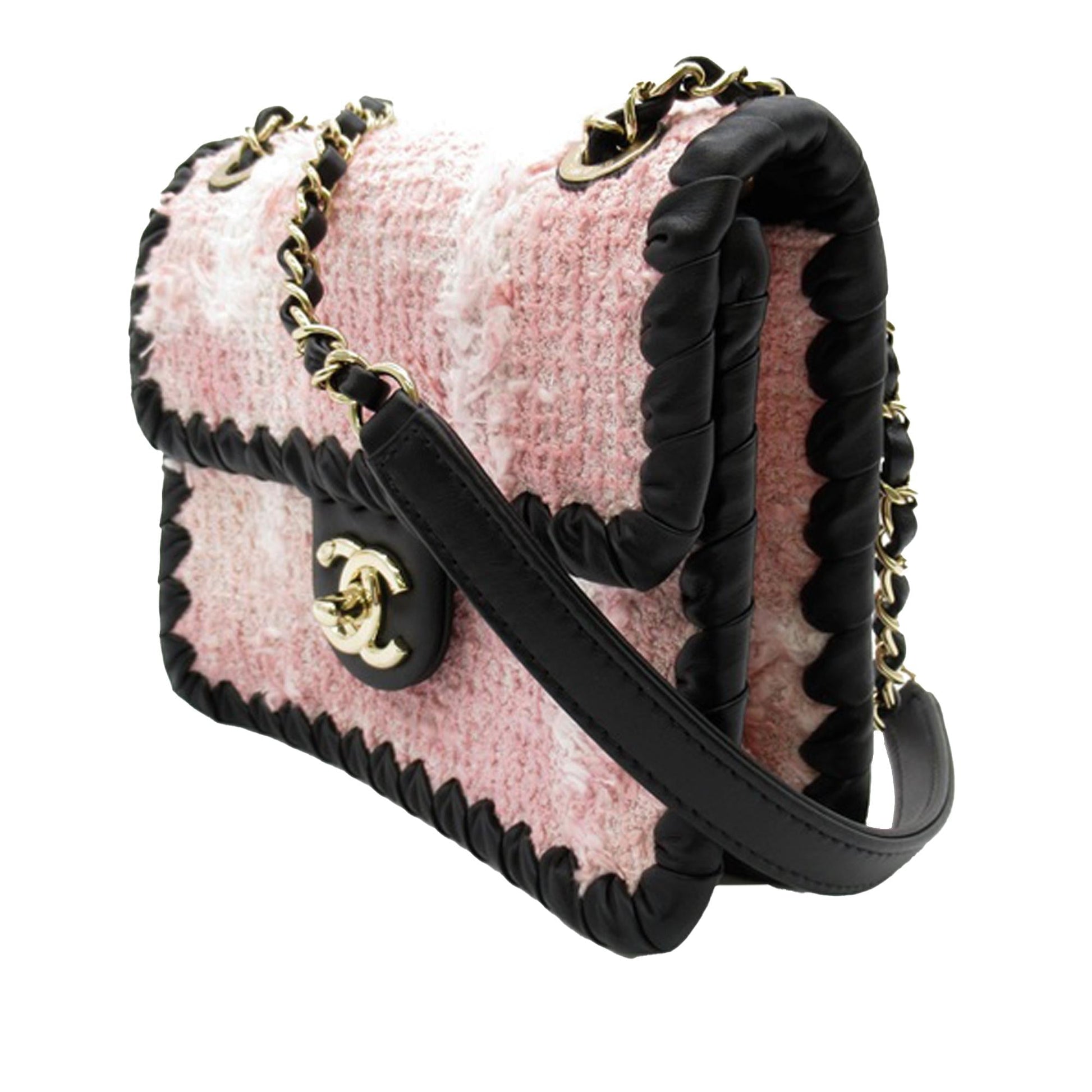 Chanel Braided Classic Tweed Single Flap SHG-J3zNOx Shoulder Bag