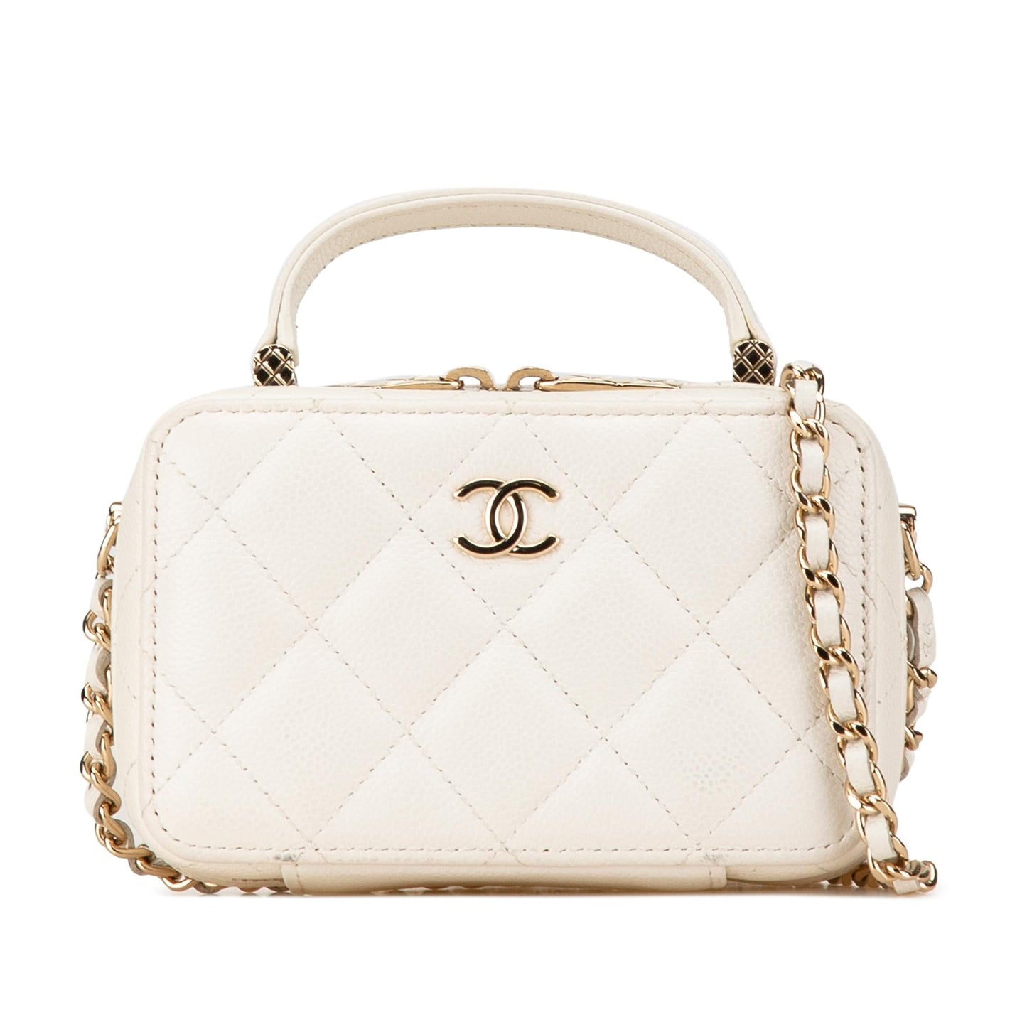 Chanel CC Caviar Top Handle Vanity SHG-OVqtf0 Mini Bag