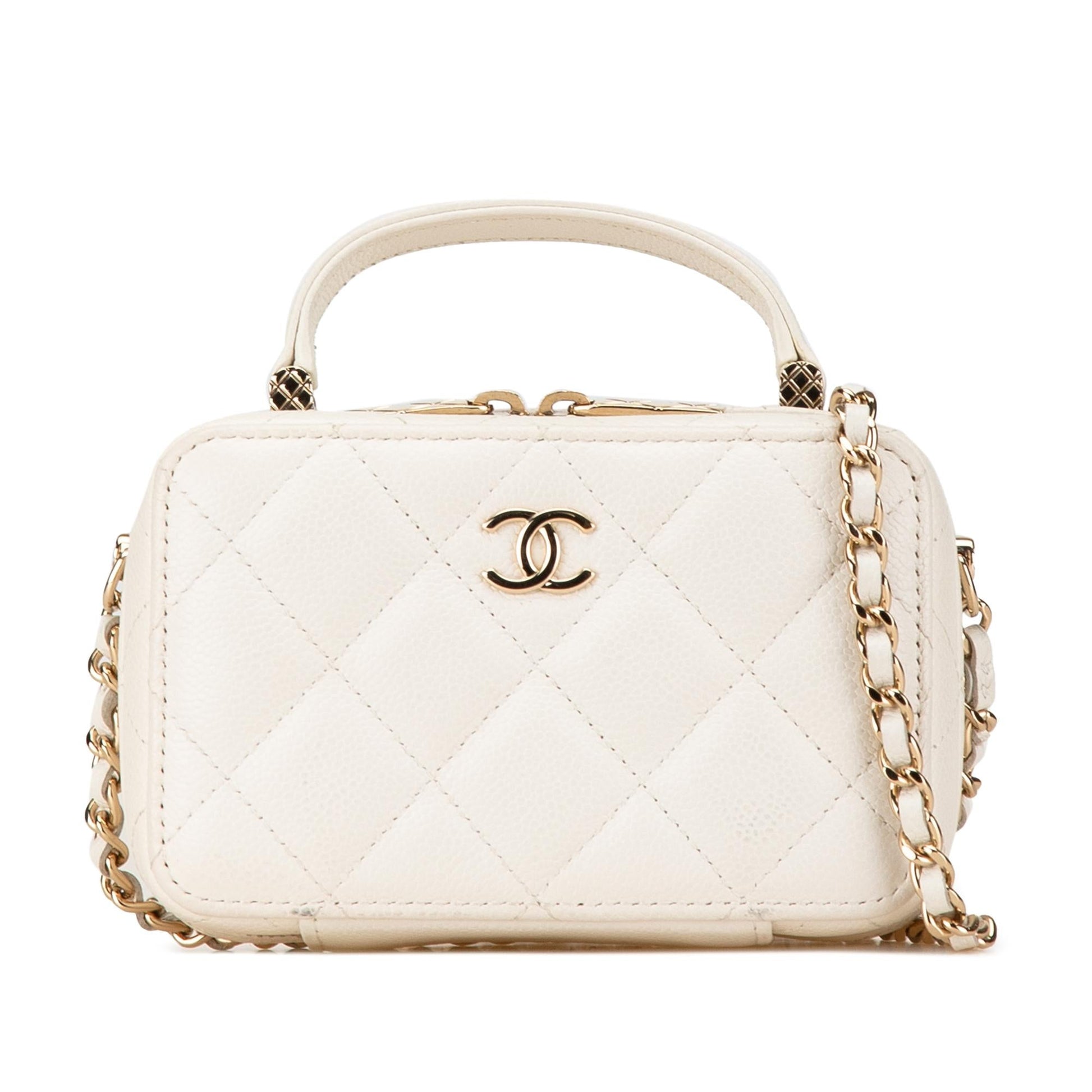 Chanel CC Caviar Top Handle Vanity SHG-OVqtf0 Mini Bag