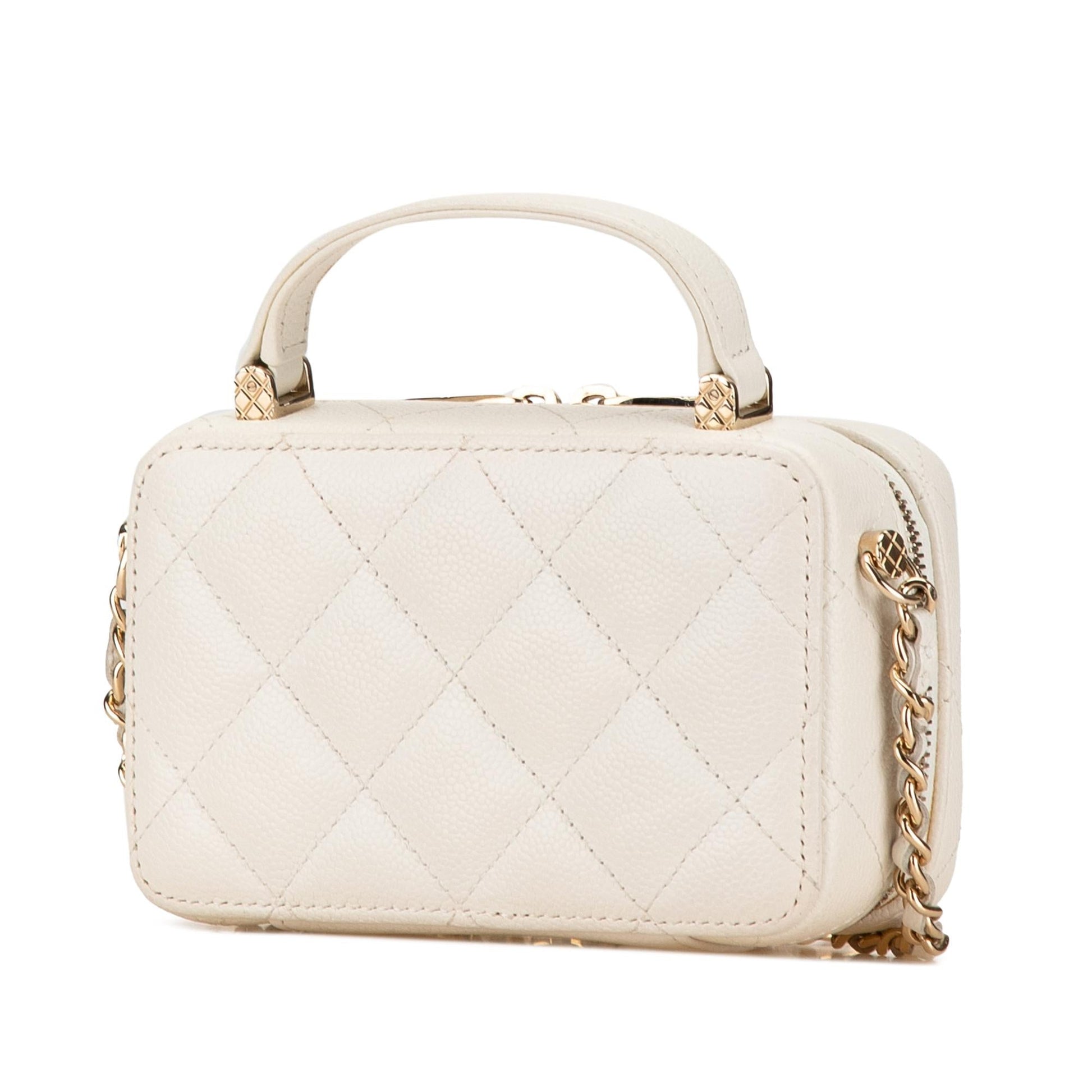 Chanel CC Caviar Top Handle Vanity SHG-OVqtf0 Mini Bag