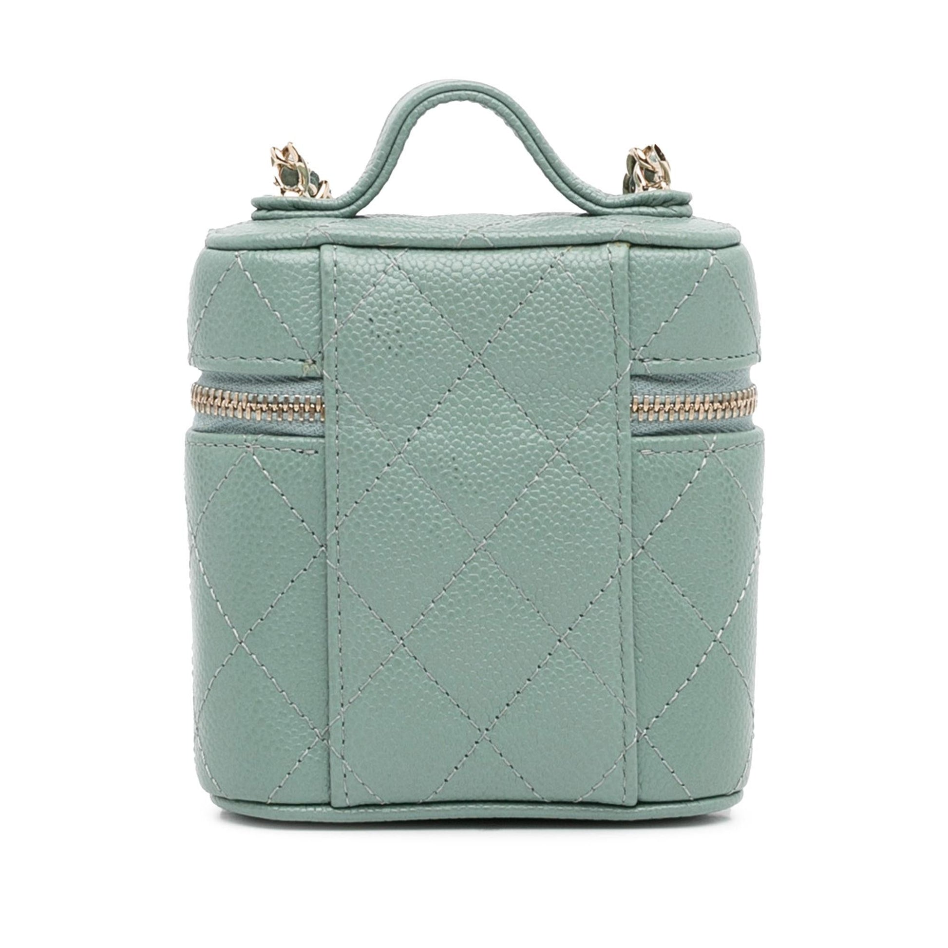 Chanel Mini CC Caviar Vanity Case (SHG-qR02JH)